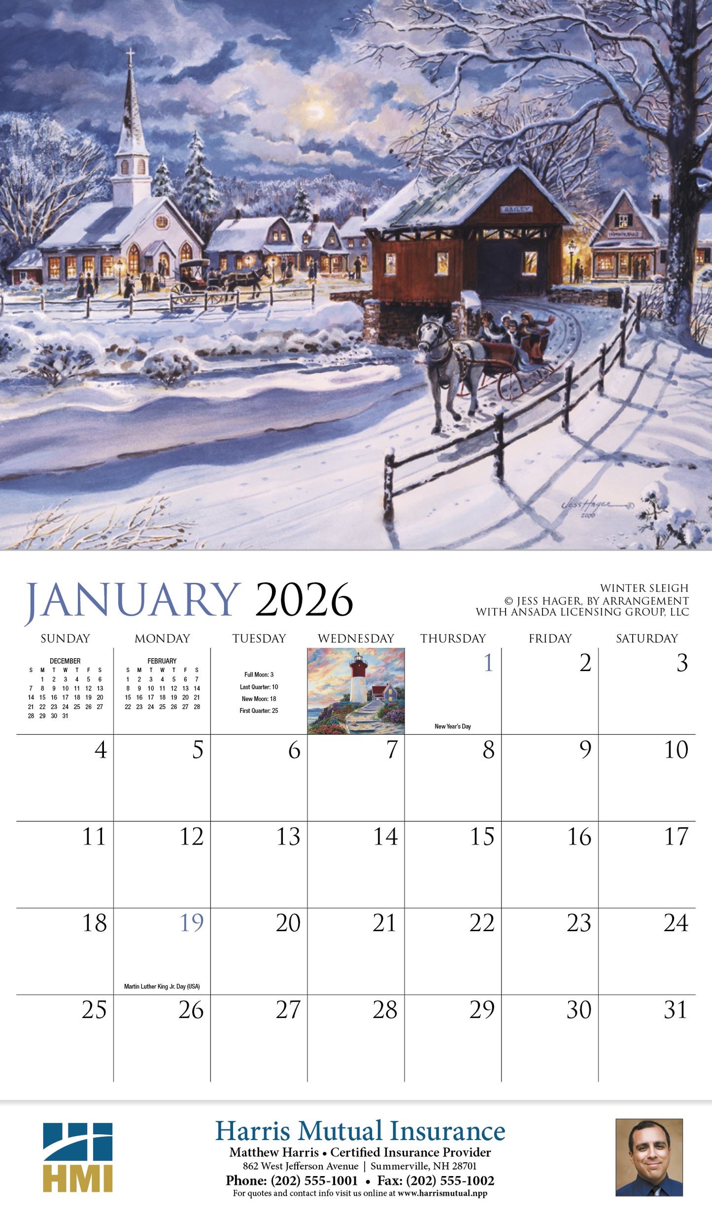 HotLine Products Back Home Appointment Calendar Stapled-891