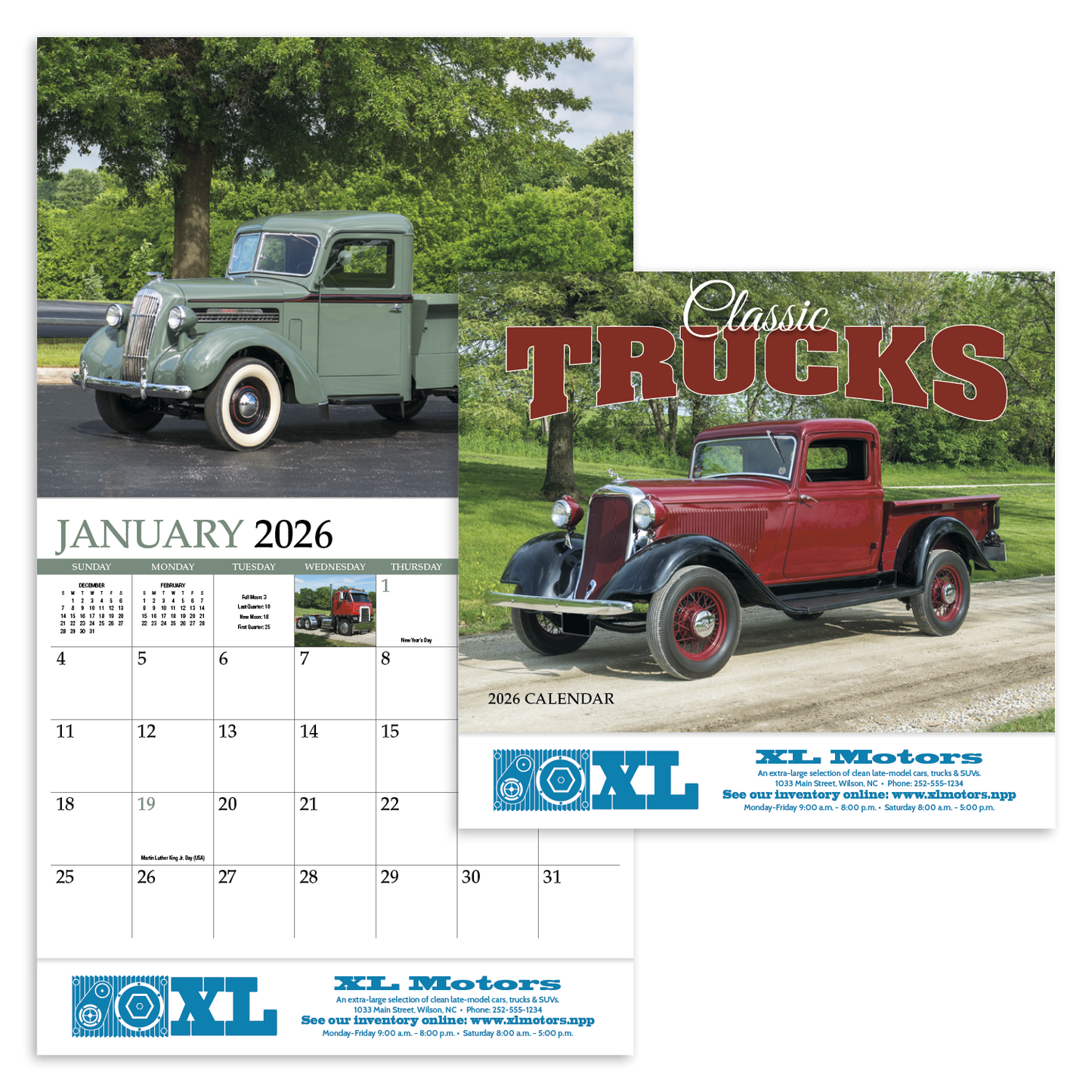 HotLine Products Classic Trucks Appointment Calendar Stapled-894