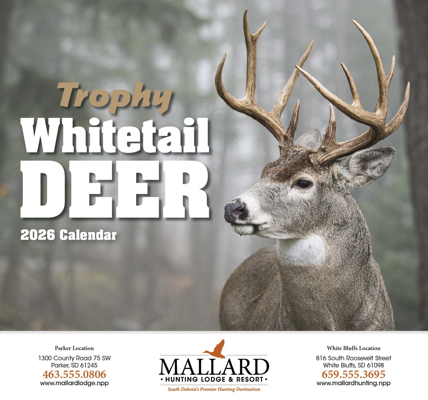 HotLine Products Trophy Whitetail Deer Appointment Calendar Stapled-896
