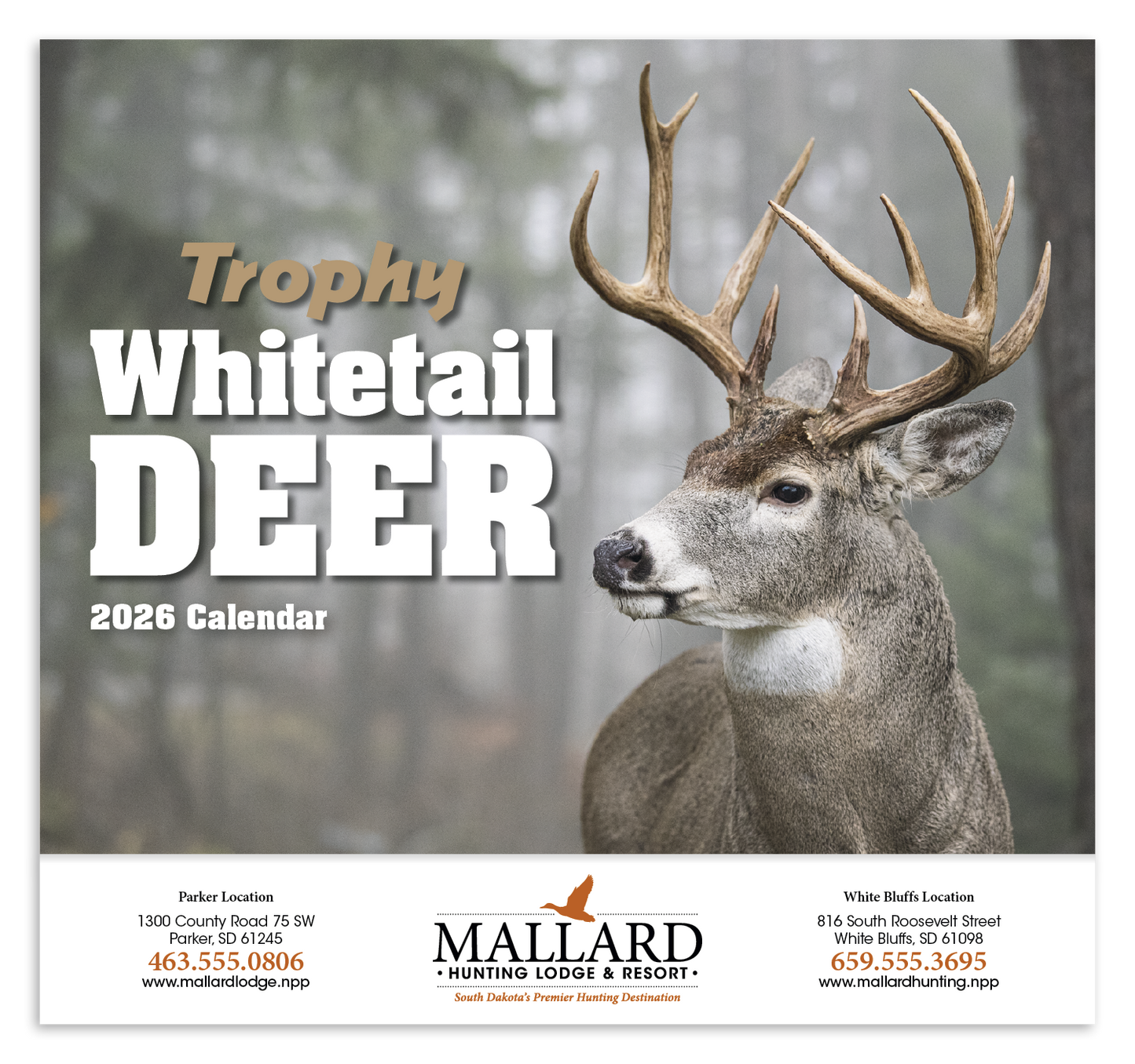 HotLine Products Trophy Whitetail Deer Appointment Calendar Stapled-896
