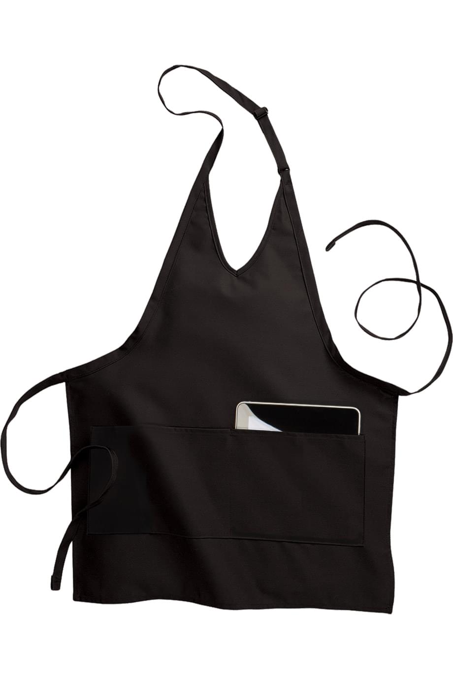 2-Pocket V-Neck Bib Apron - 9009