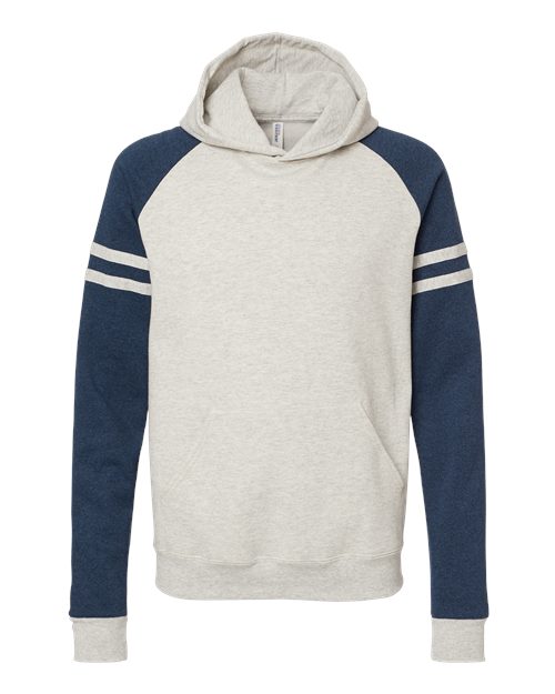 Unisex Nublend® Varsity Colorblocked Raglan Hooded Sweatshirt