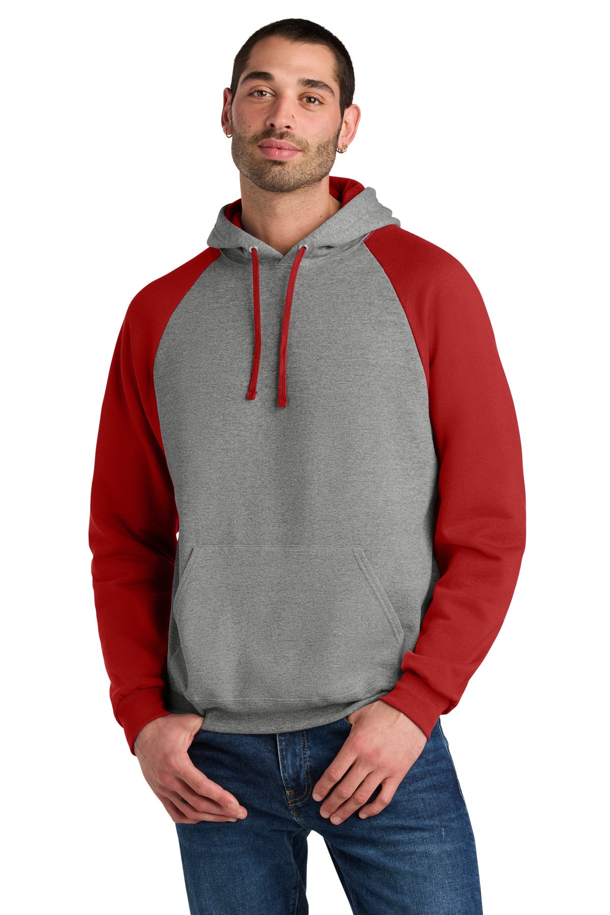 Jerzees® Unisex NuBlend® Colorblock Raglan Hoodie Sweatshirt