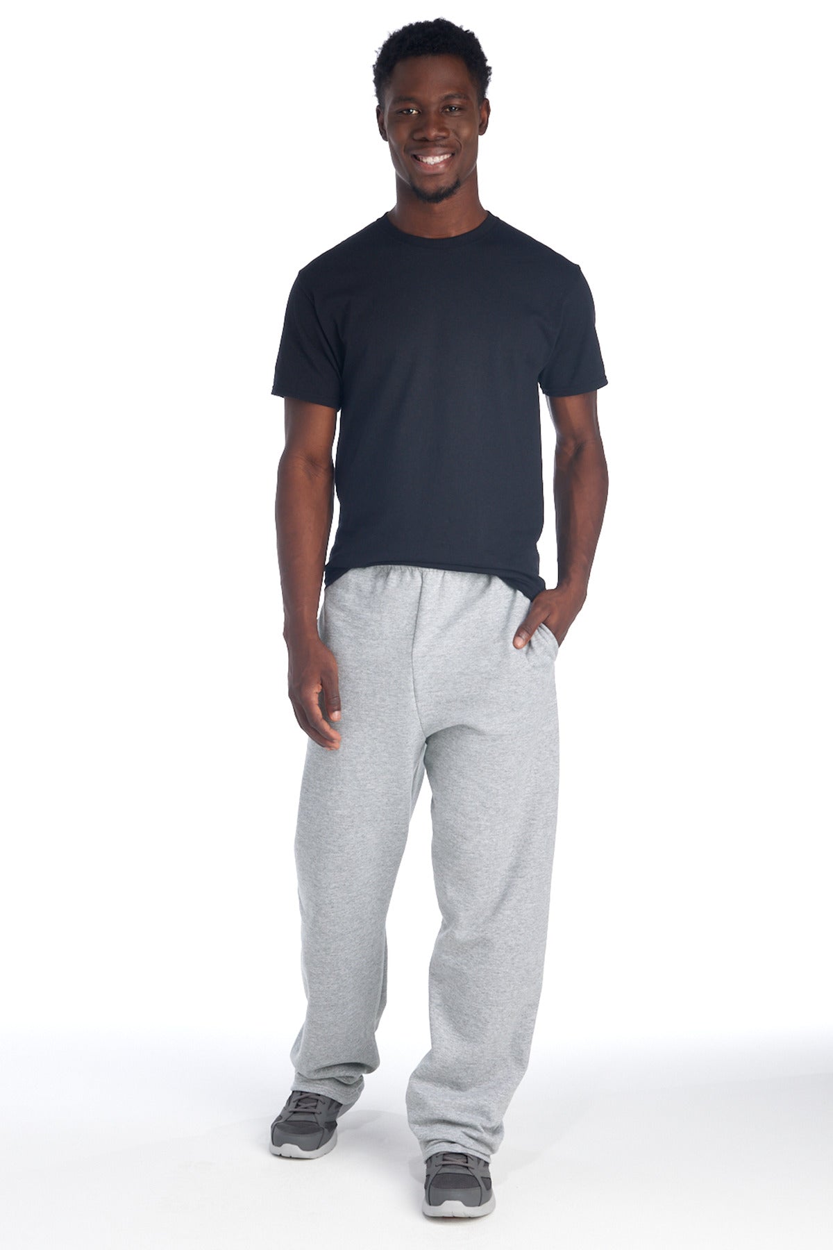 Jerzees? NuBlend? Open Bottom Pant with Pockets. 974MP