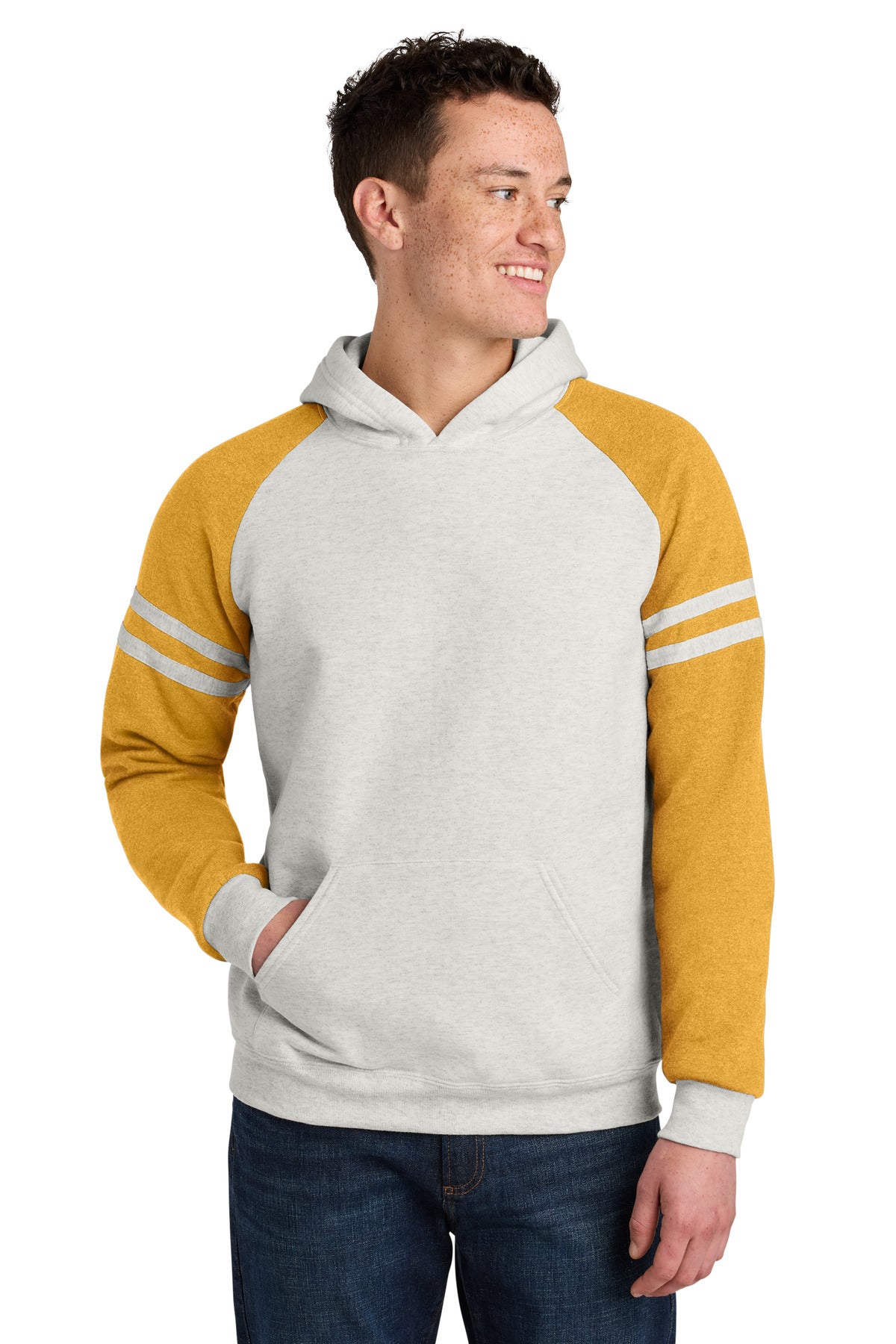 Jerzees® Unisex NuBlend® Varsity Colorblock Hooded Sweatshirt