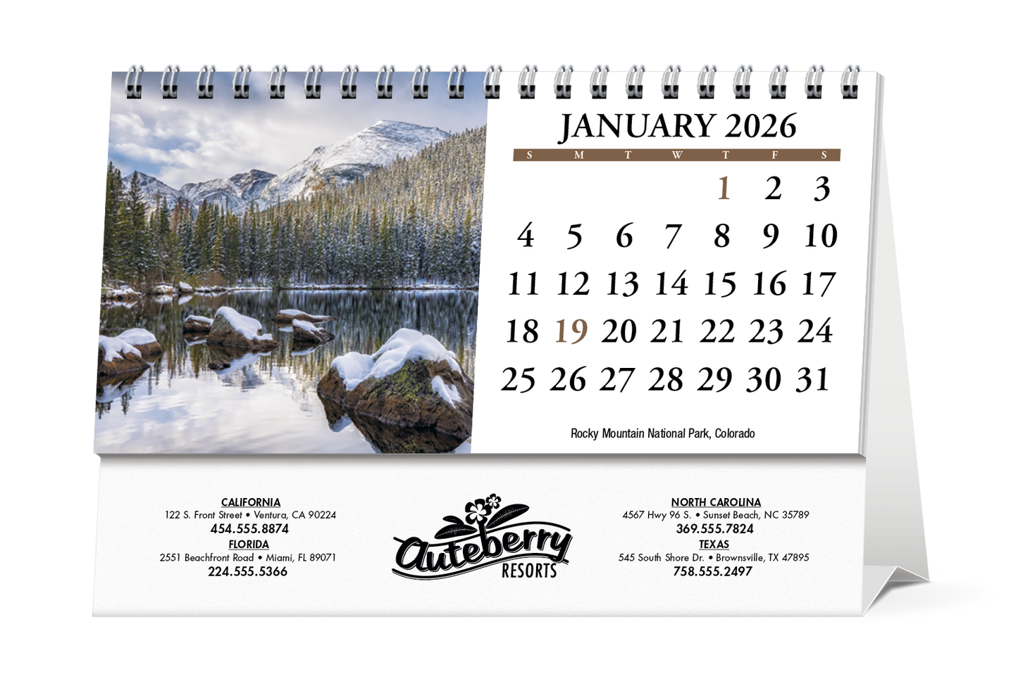 HotLine Products Scenic America Desk Tent Calendar-982