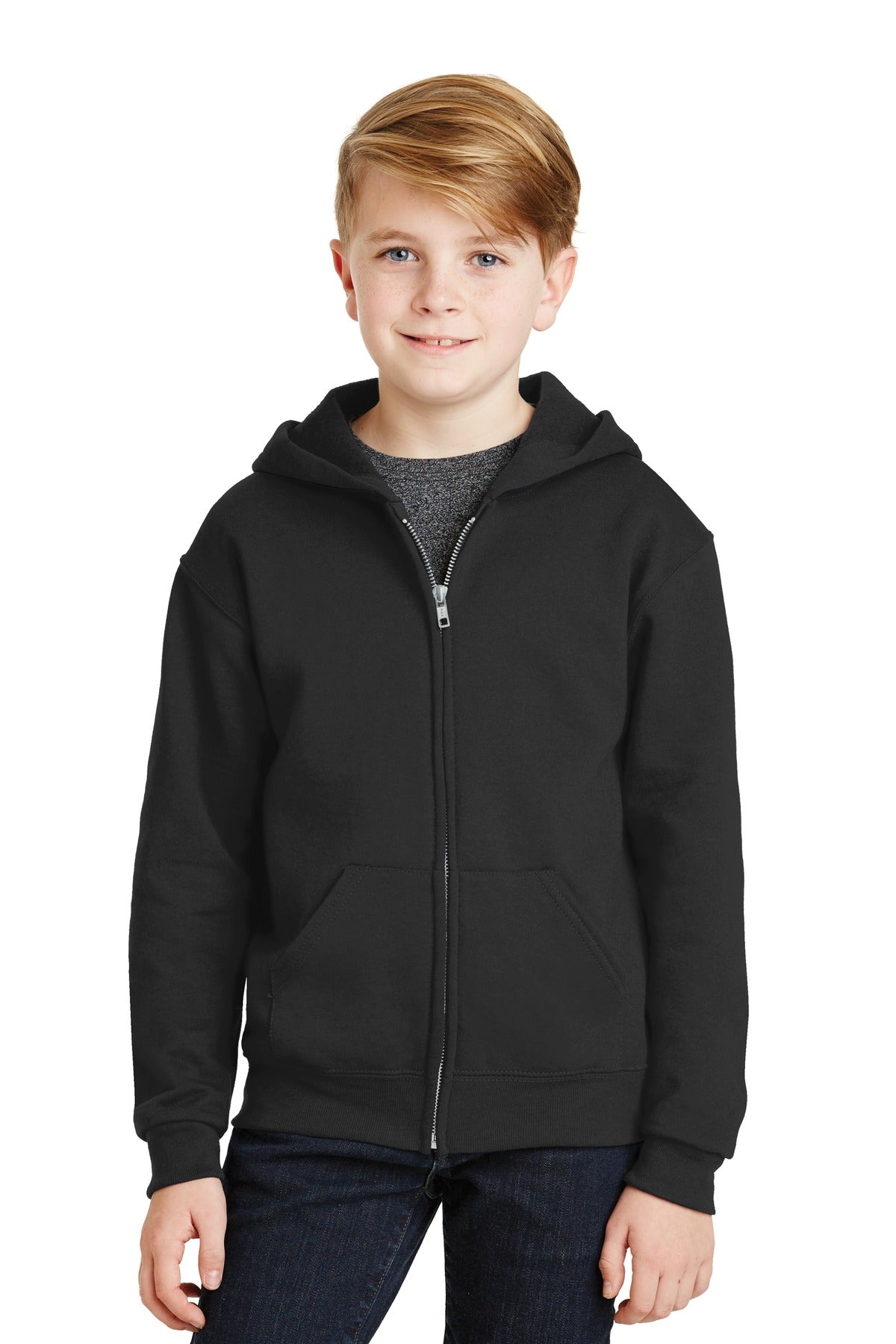 Jerzees? - Youth NuBlend? Full-Zip Hooded Sweatshirt.