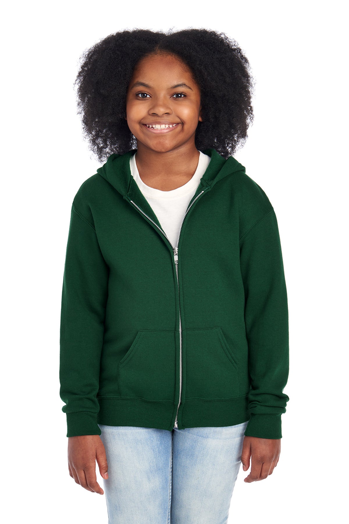 Jerzees? - Youth NuBlend? Full-Zip Hooded Sweatshirt.