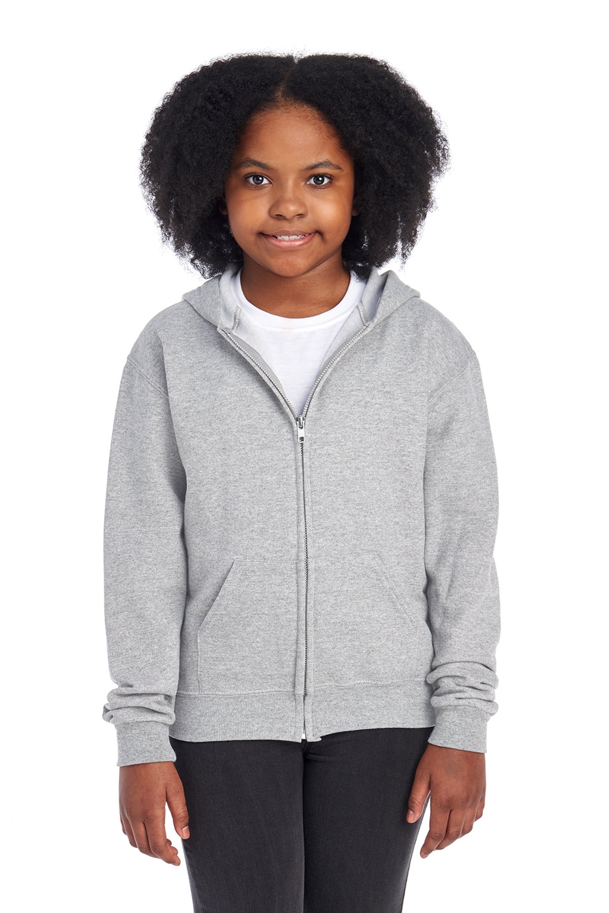 Jerzees? - Youth NuBlend? Full-Zip Hooded Sweatshirt.