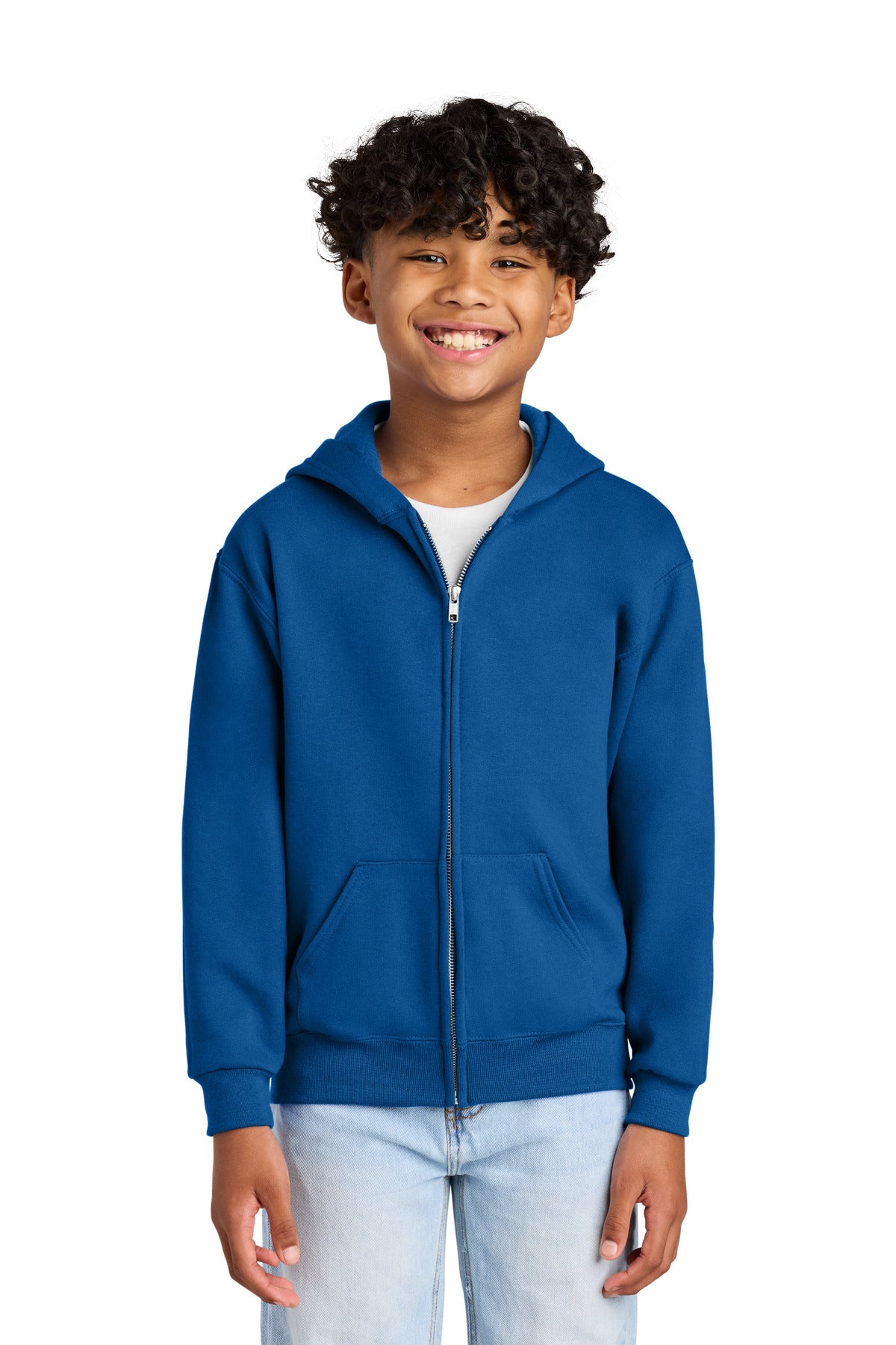Jerzees® - Youth NuBlend® Full-Zip Hooded Sweatshirt
