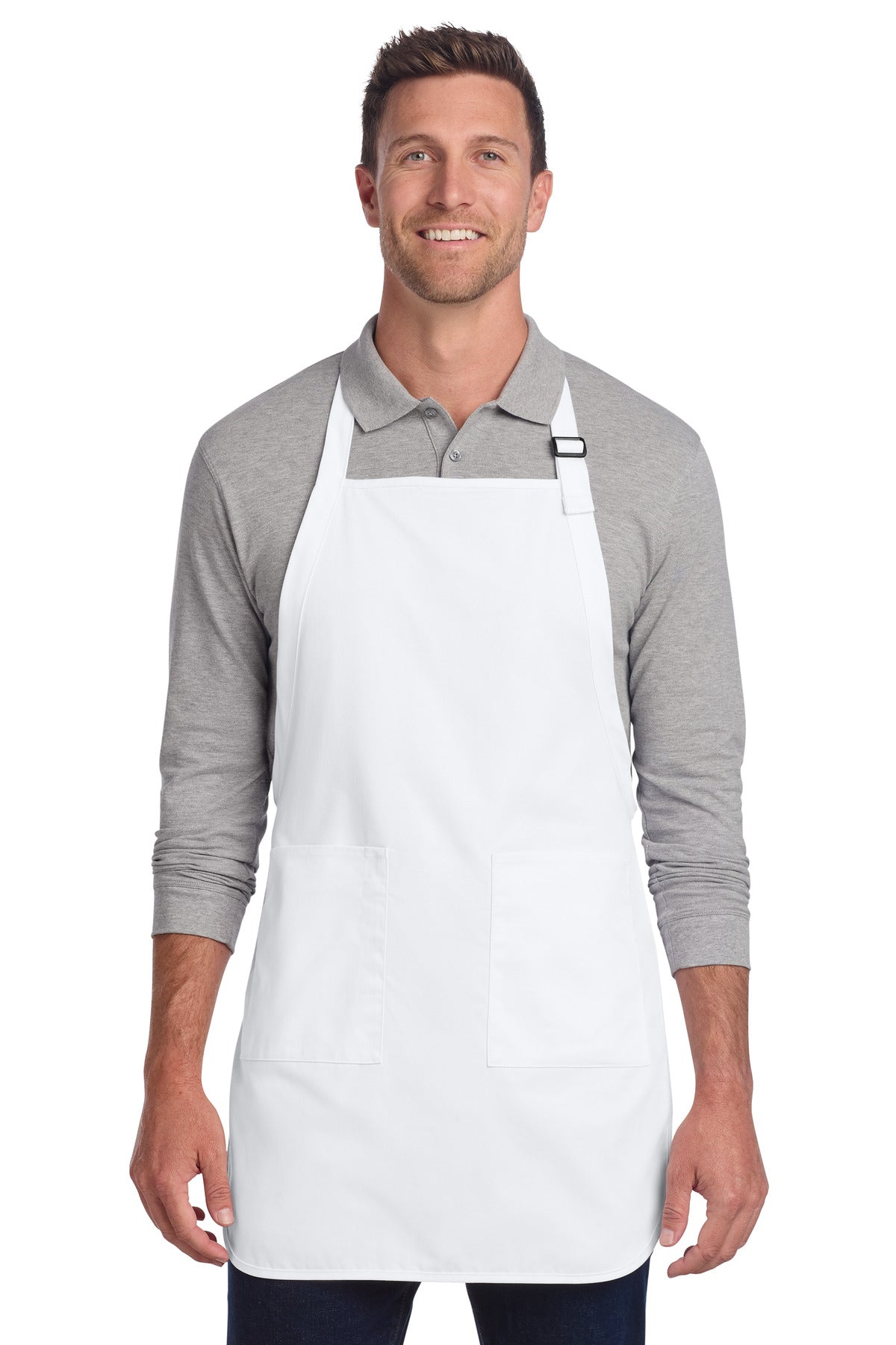 Port Authority ® Full-Length Two-Pocket Bib Apron