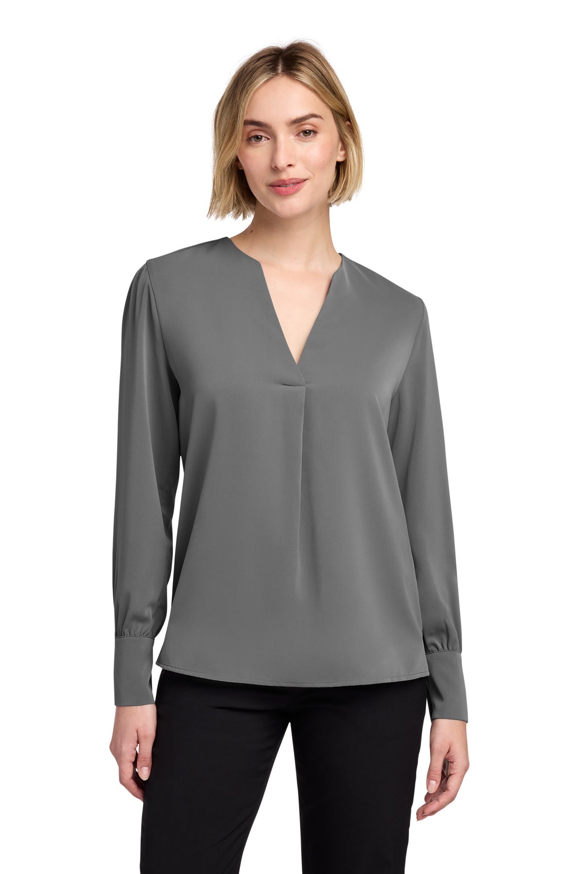 Brooks Brothers® Women's Open-Neck Satin Blouse