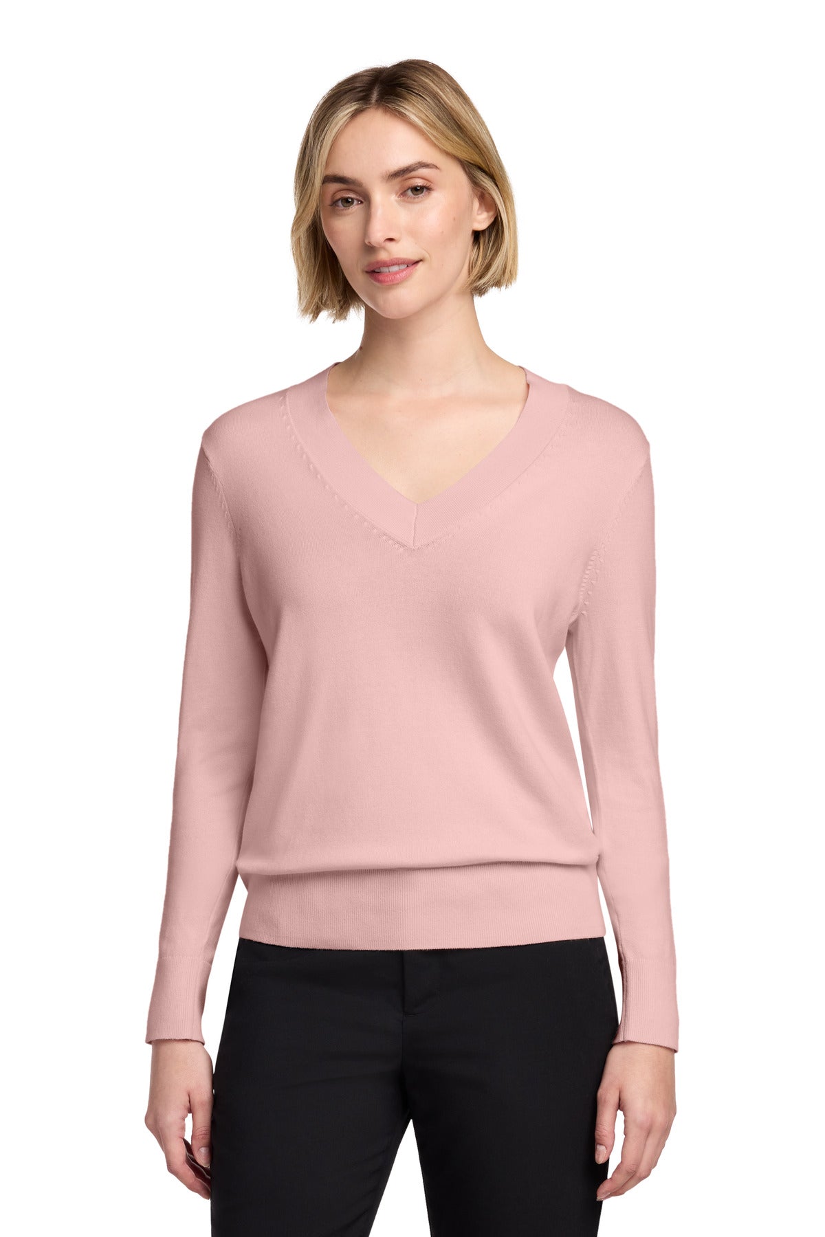 Brooks Brothers® Women's Cotton Stretch V-Neck Sweater