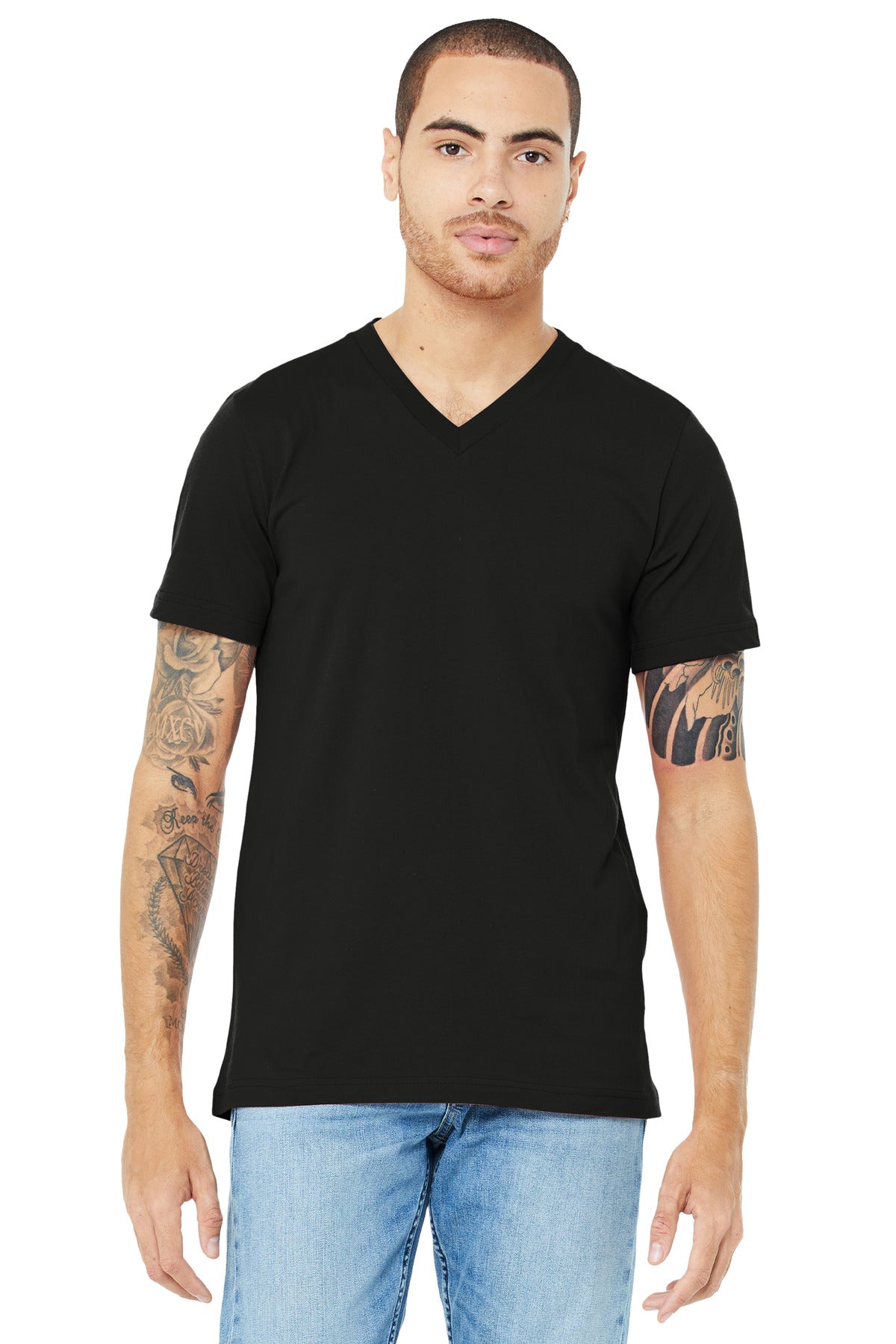 BELLA+CANVAS ? Unisex Jersey Short Sleeve V-Neck Tee. B