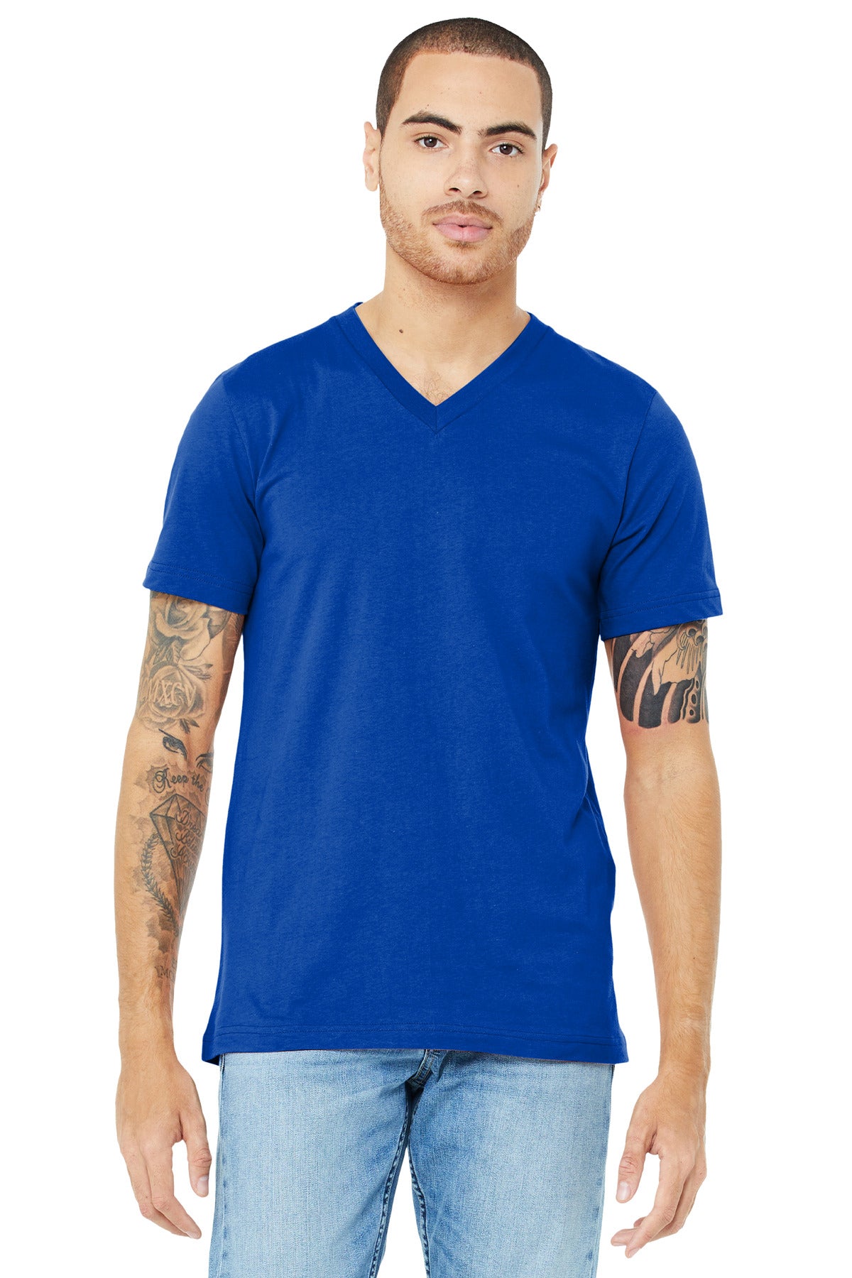 BELLA+CANVAS ? Unisex Jersey Short Sleeve V-Neck Tee. B