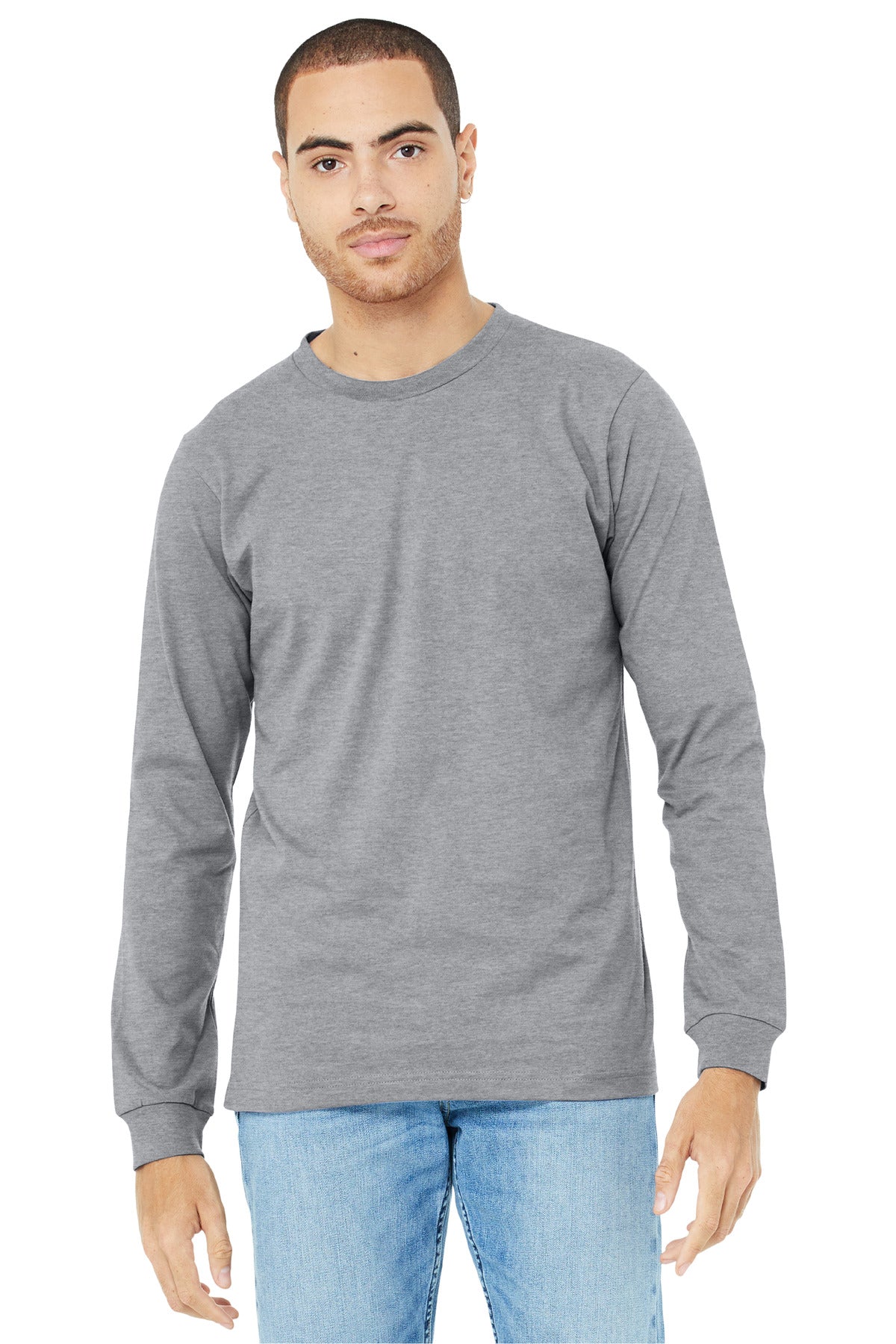 BELLA+CANVAS? Unisex Heather CVC Long Sleeve Tee BC3501