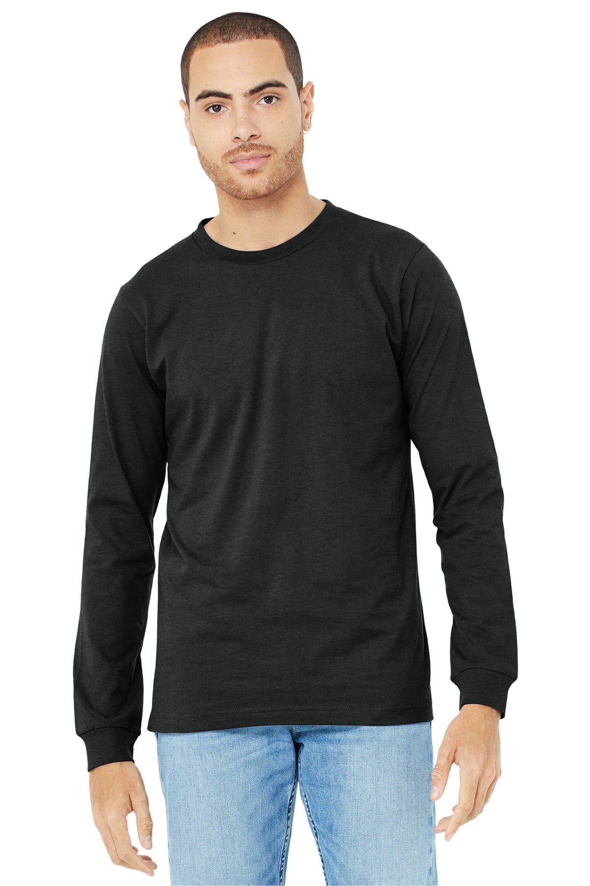 BELLA+CANVAS? Unisex Heather CVC Long Sleeve Tee BC3501