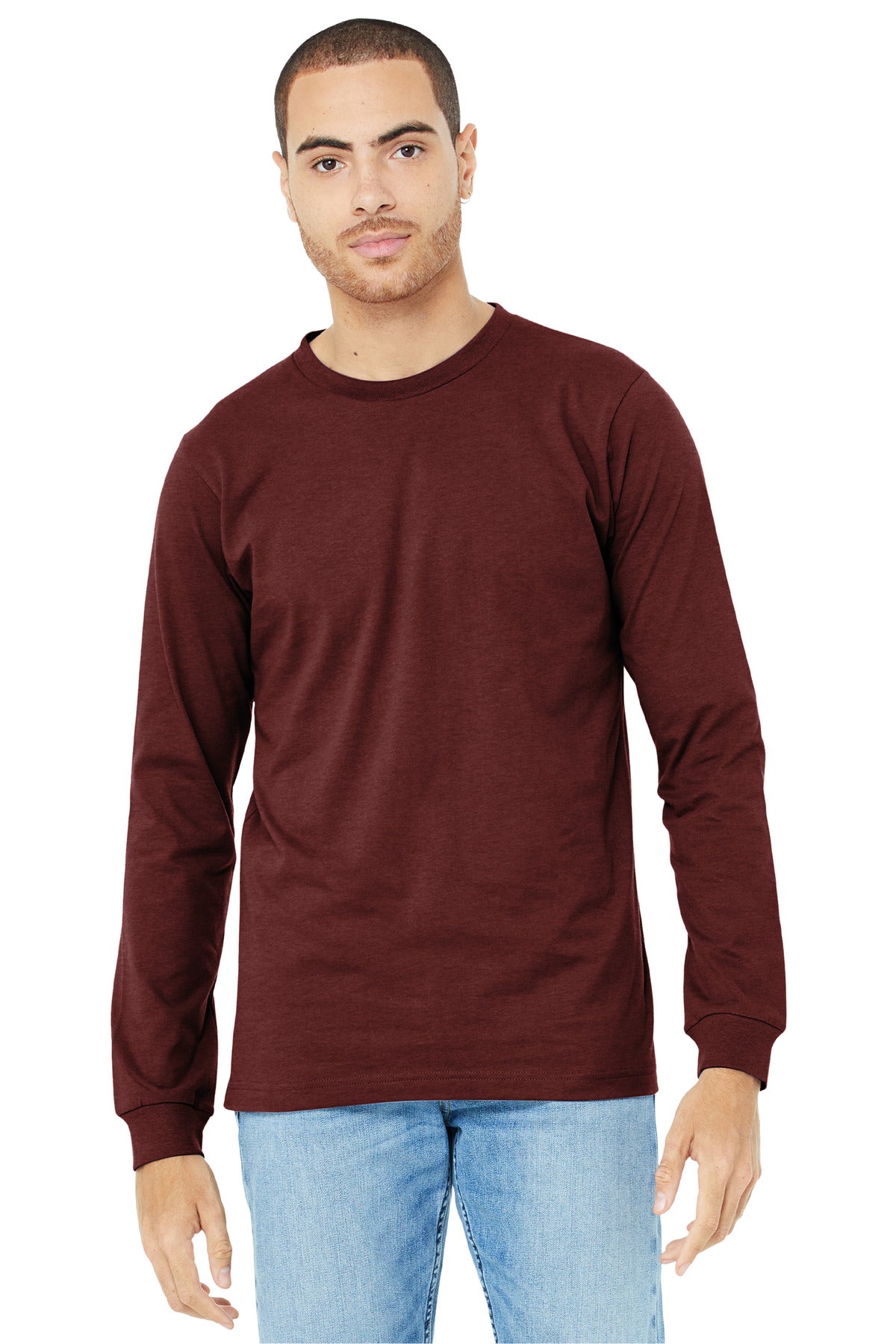 BELLA+CANVAS? Unisex Heather CVC Long Sleeve Tee BC3501