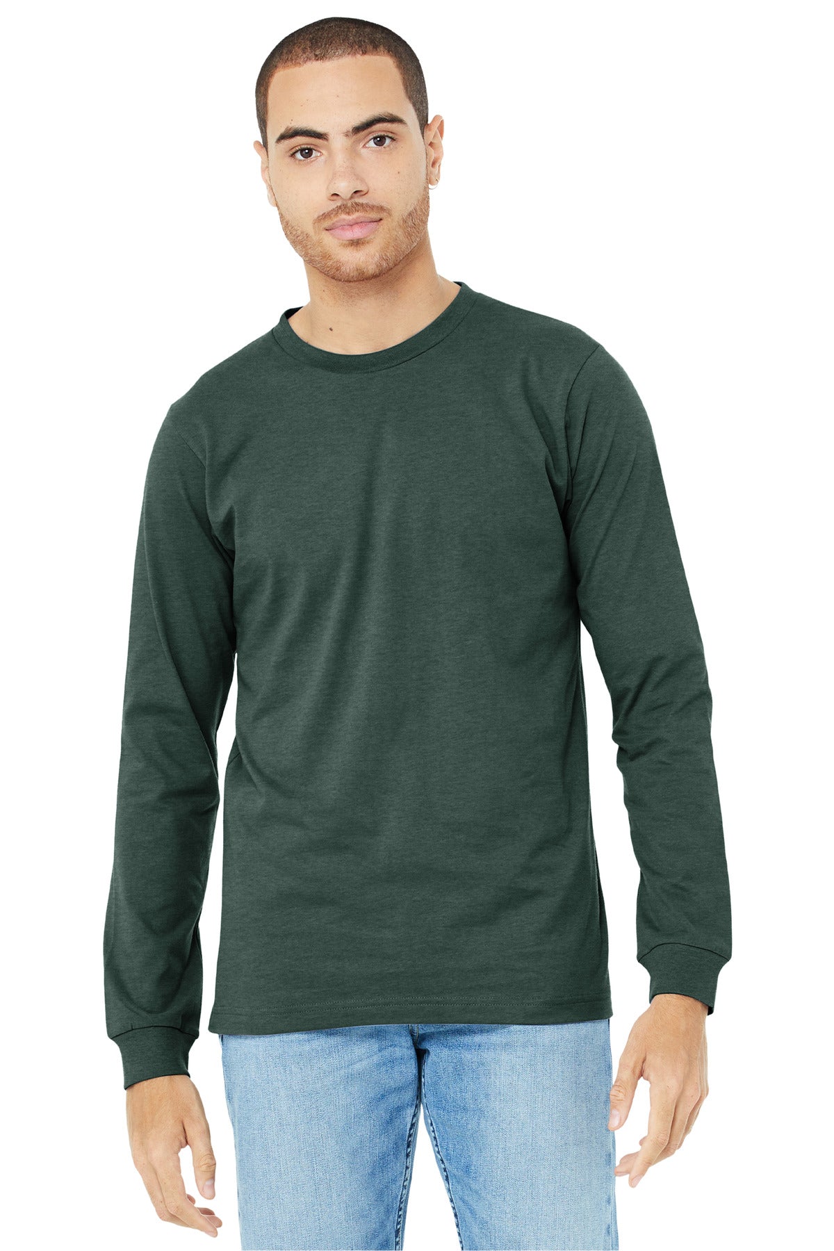 BELLA+CANVAS? Unisex Heather CVC Long Sleeve Tee BC3501
