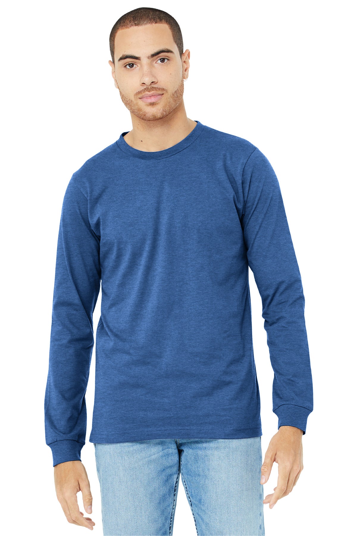 BELLA+CANVAS? Unisex Heather CVC Long Sleeve Tee BC3501