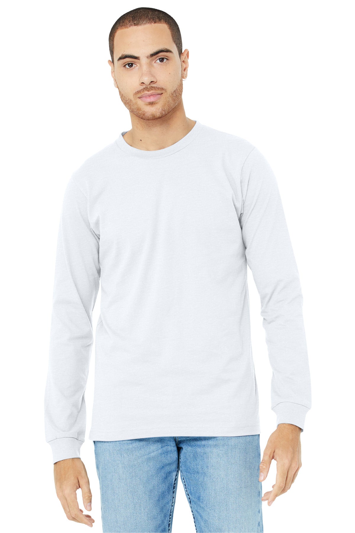 BELLA+CANVAS? Unisex Heather CVC Long Sleeve Tee BC3501