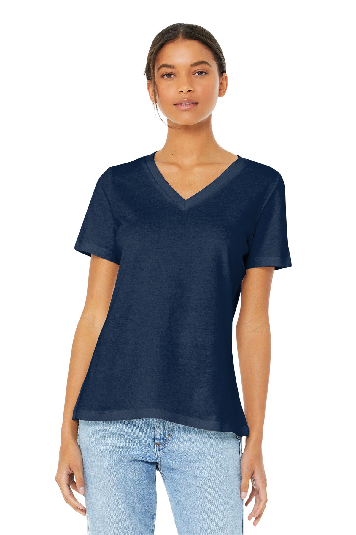 BELLA+CANVAS ? Women's Relaxed Jersey Short Sleeve V-Ne