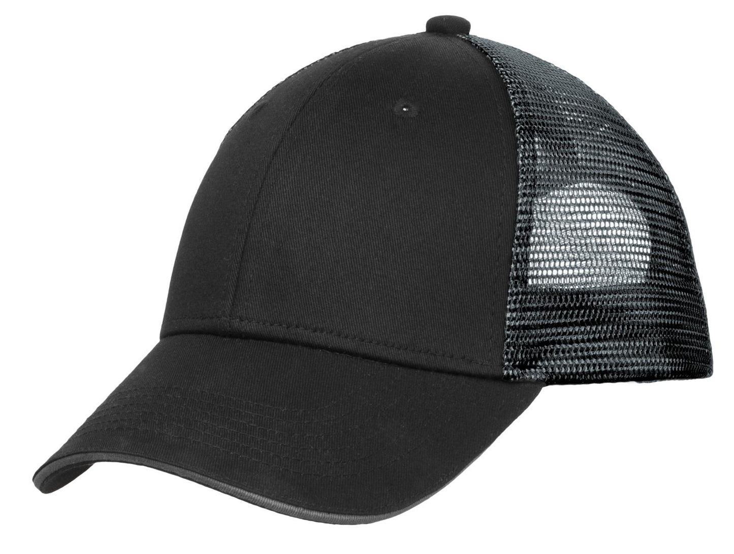Port Authority? Double Mesh Snapback Sandwich Bill Cap.