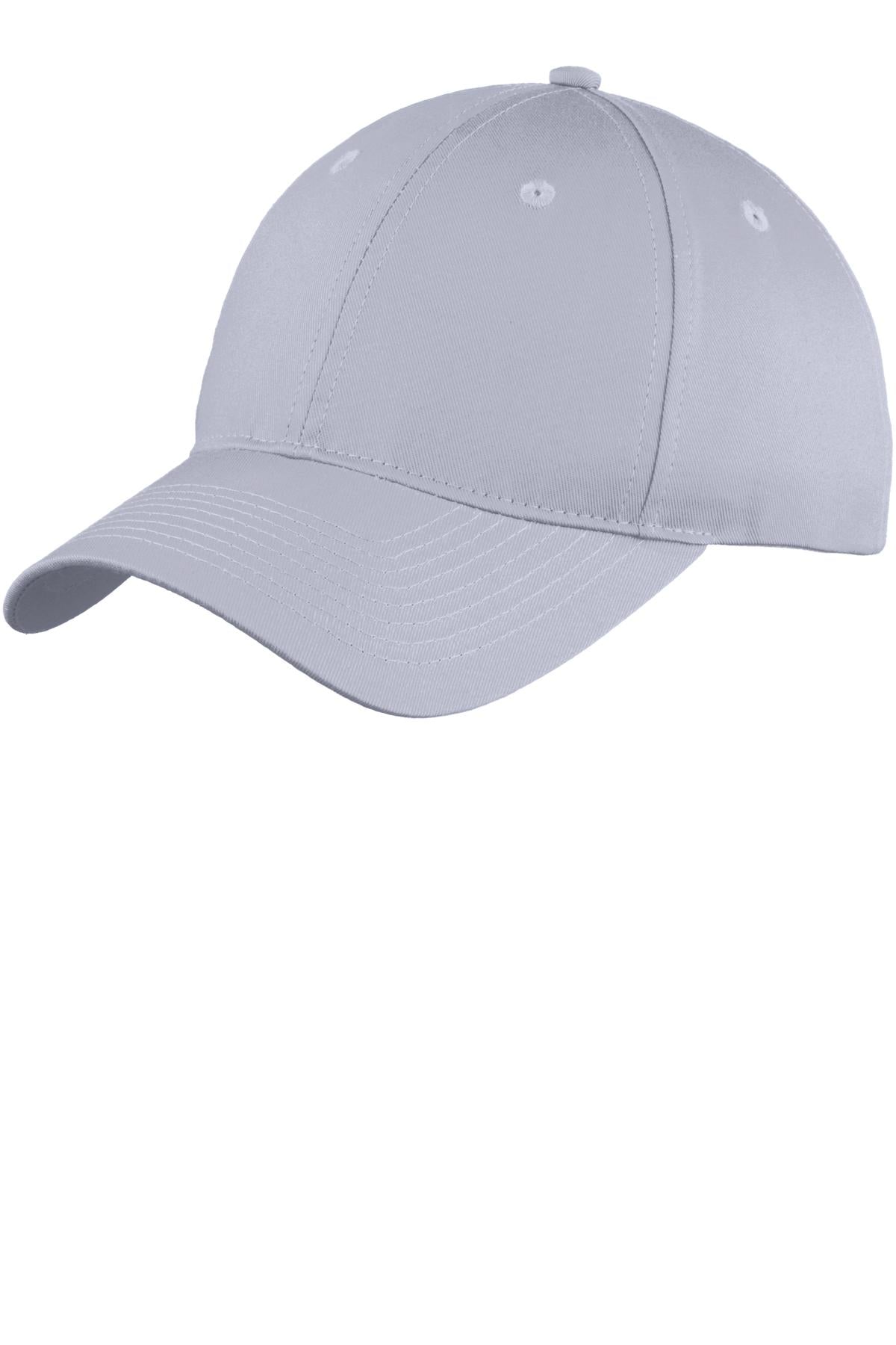 Port & Company? Youth Six-Panel Unstructured Twill Cap.