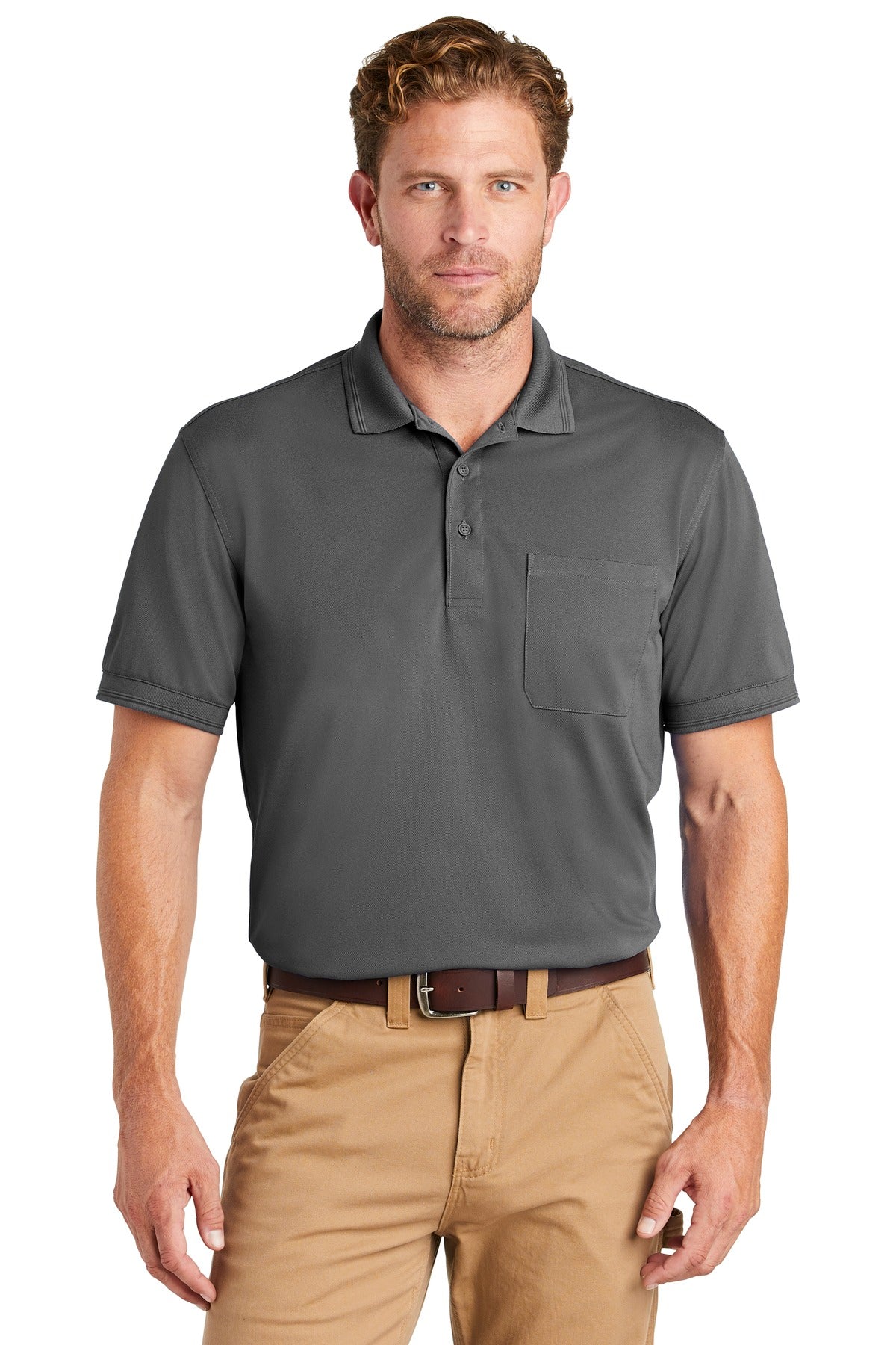 CornerStone ? Industrial Snag-Proof Pique Pocket Polo.