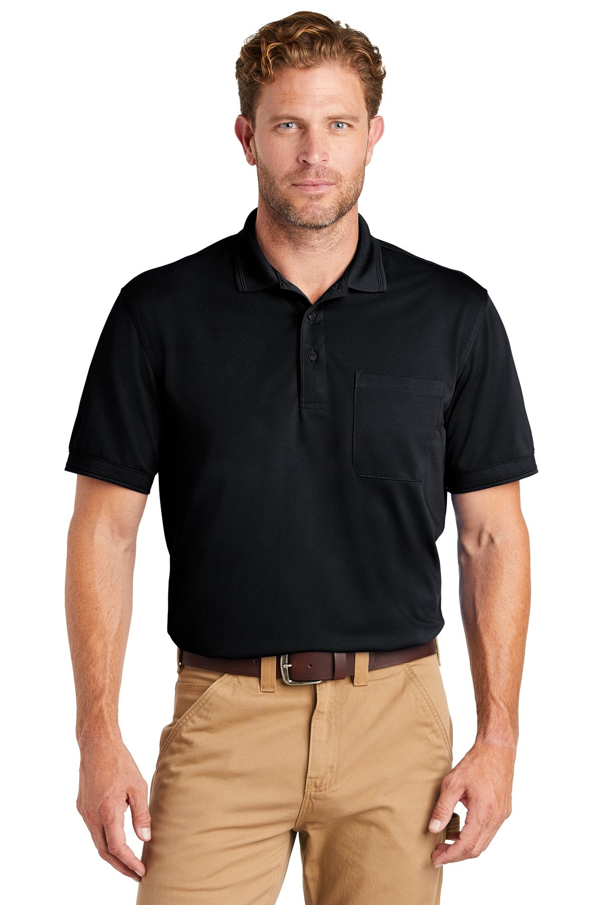 CornerStone ? Industrial Snag-Proof Pique Pocket Polo.