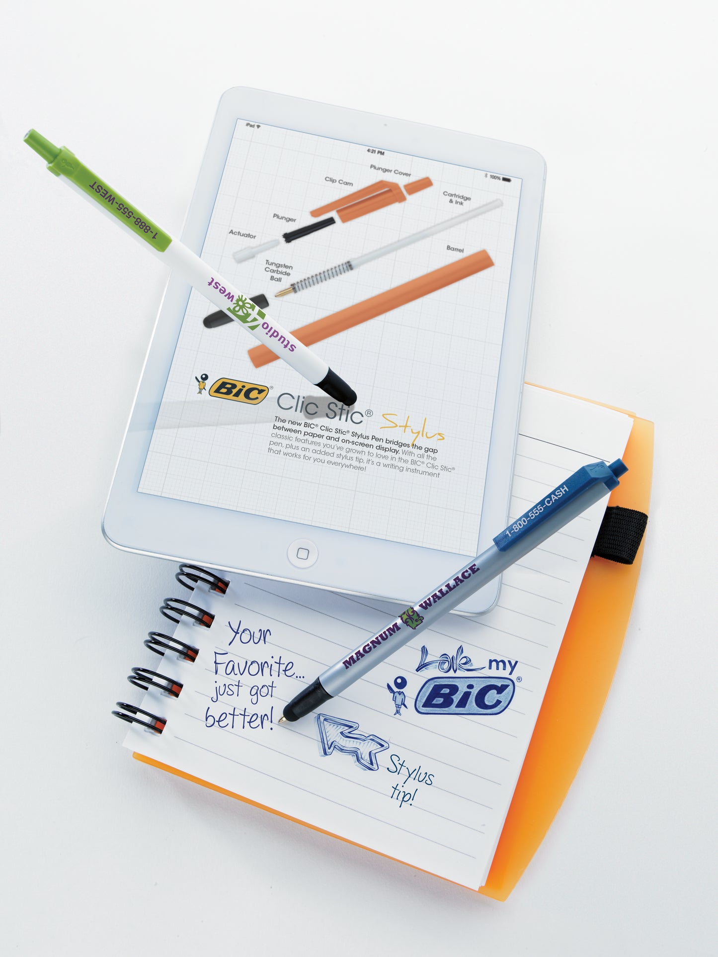 BIC Clic Stic Stylus Pen-CSSTY
