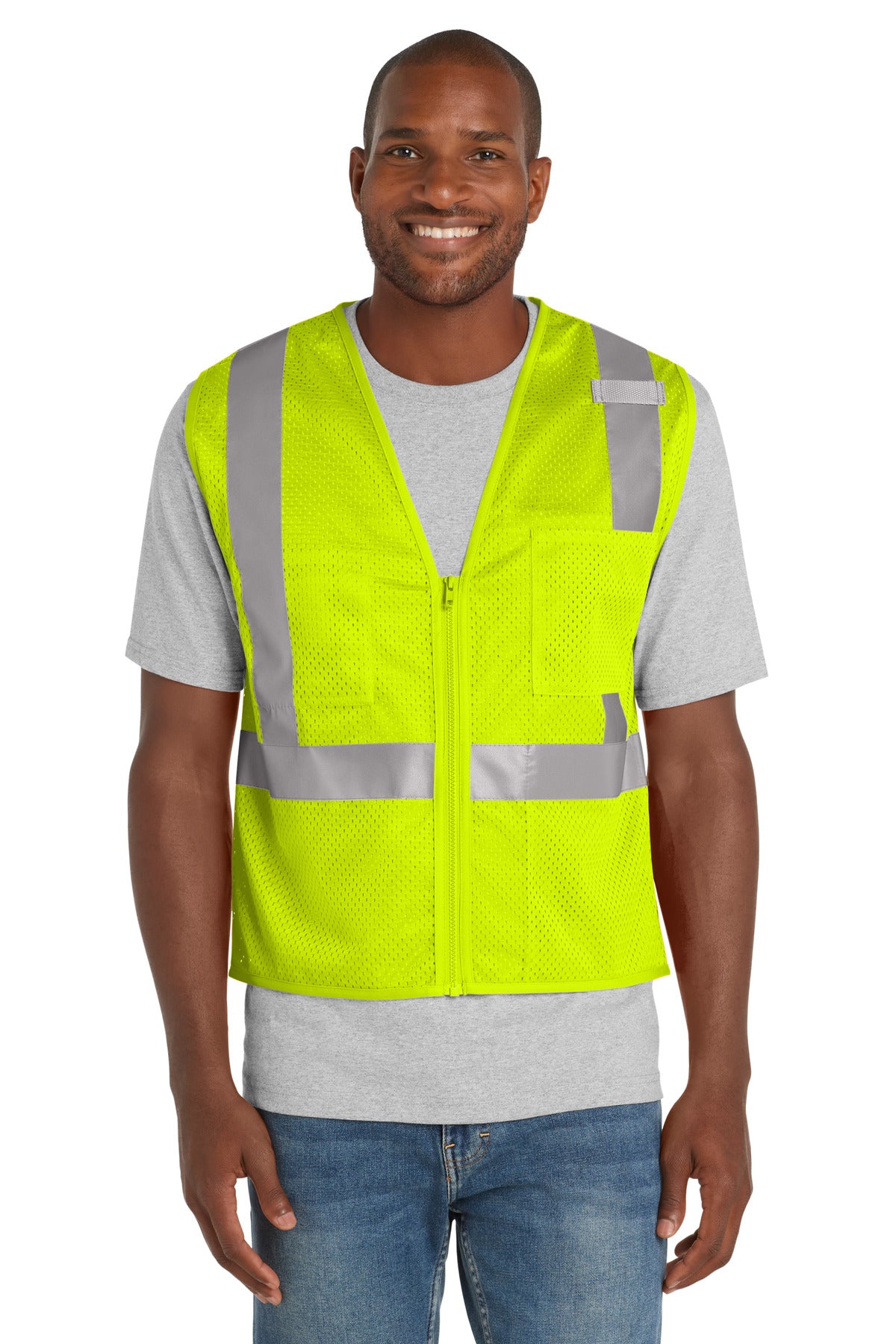 CornerStone ® ANSI 107 Class 2 Mesh Zippered Vest