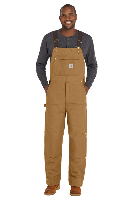 Carhartt® Short Firm Duck Insulated Bib Overalls