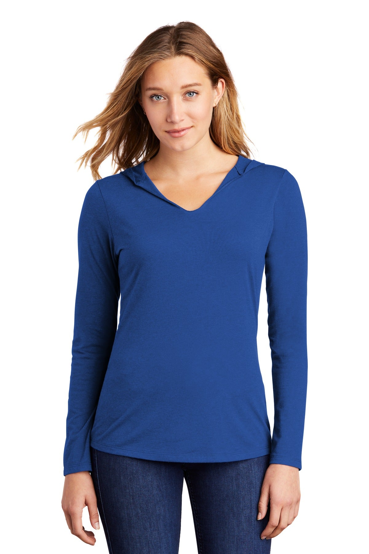 District? Women's Perfect Tri? Long Sleeve Hoodie. DM13