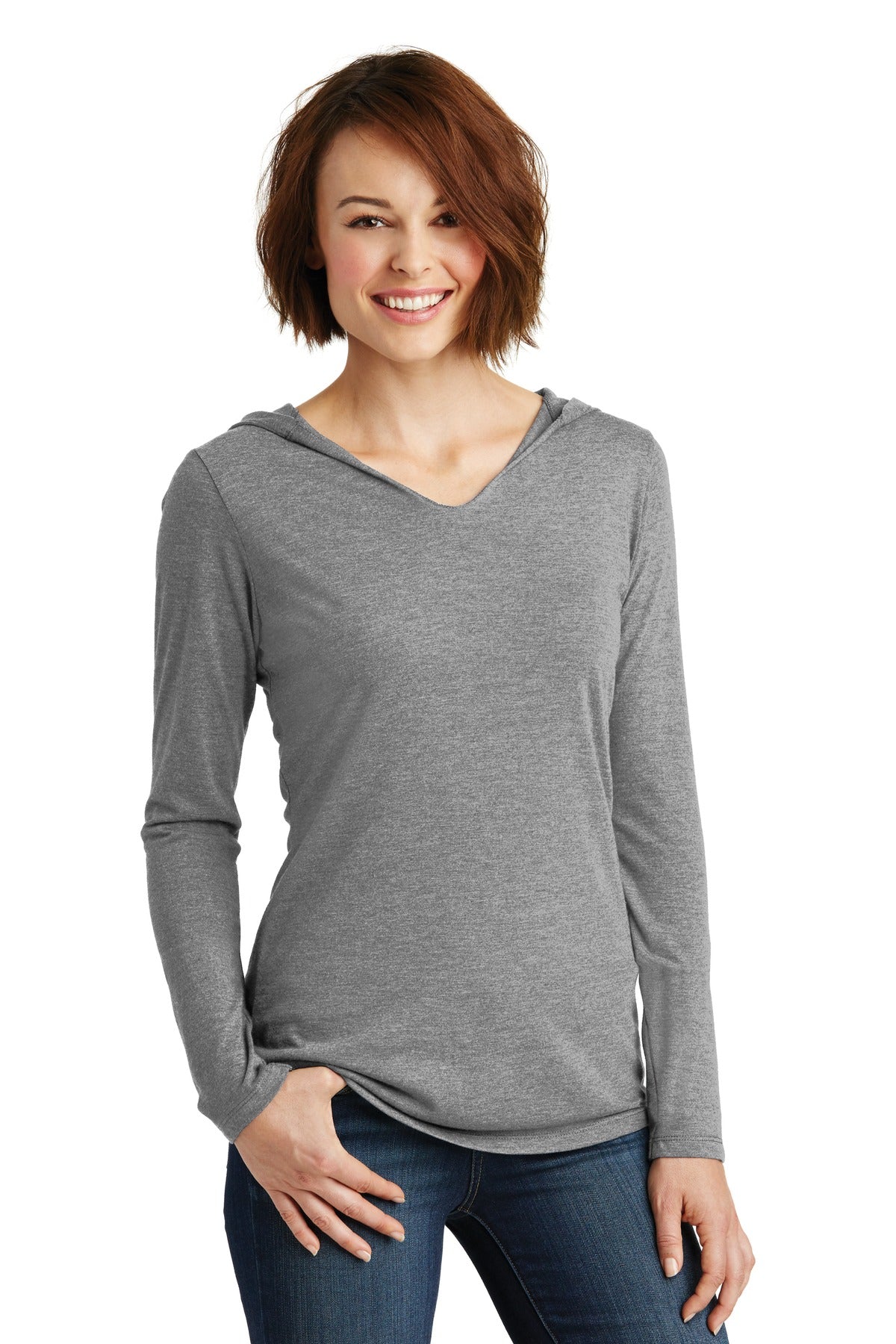 District? Women's Perfect Tri? Long Sleeve Hoodie. DM13