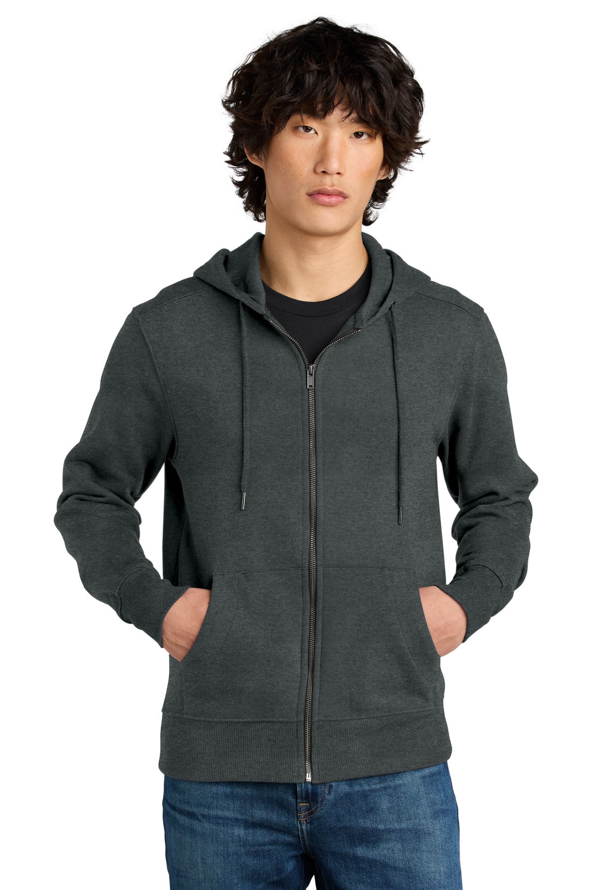District ? Perfect Weight ? Fleece Full-Zip Hoodie DT11