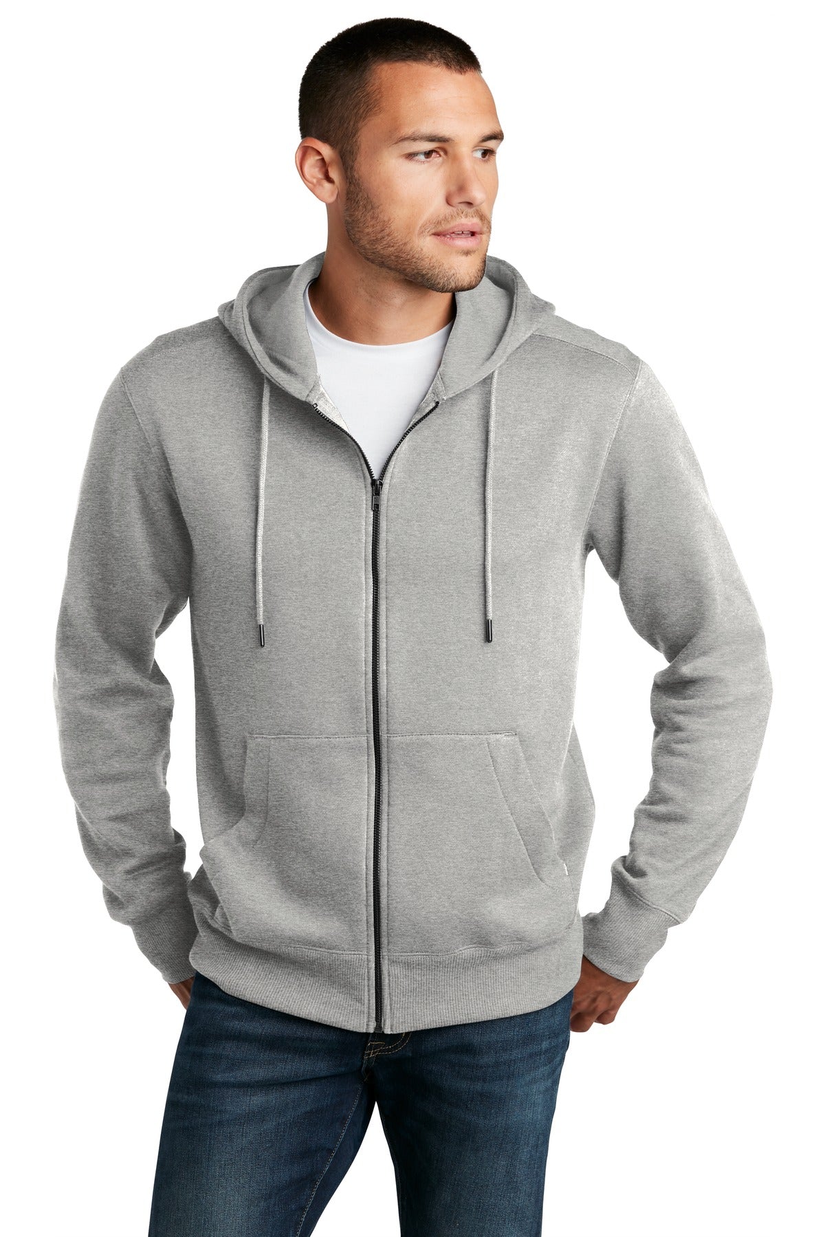 District ? Perfect Weight ? Fleece Full-Zip Hoodie DT11