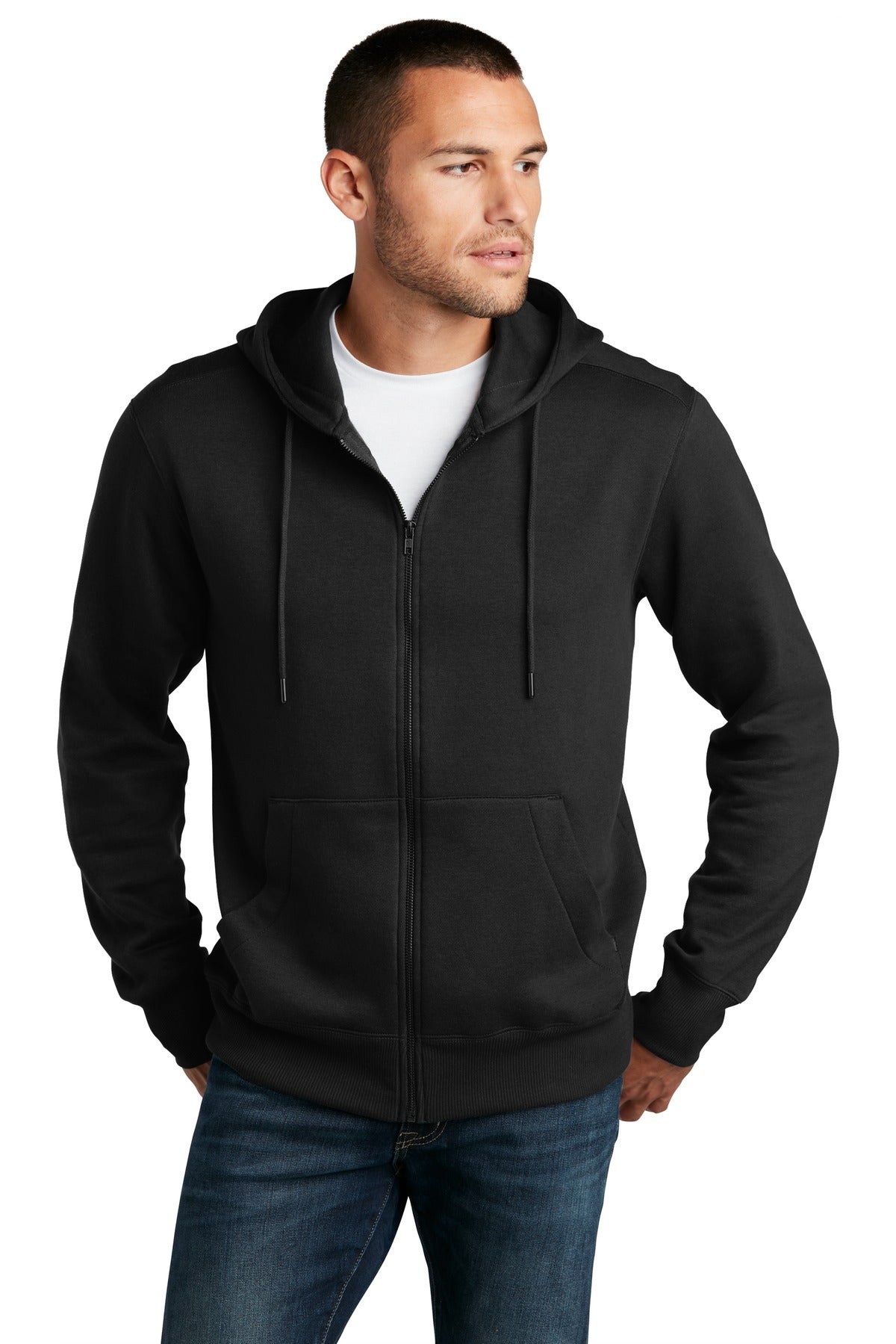 District ? Perfect Weight ? Fleece Full-Zip Hoodie DT11