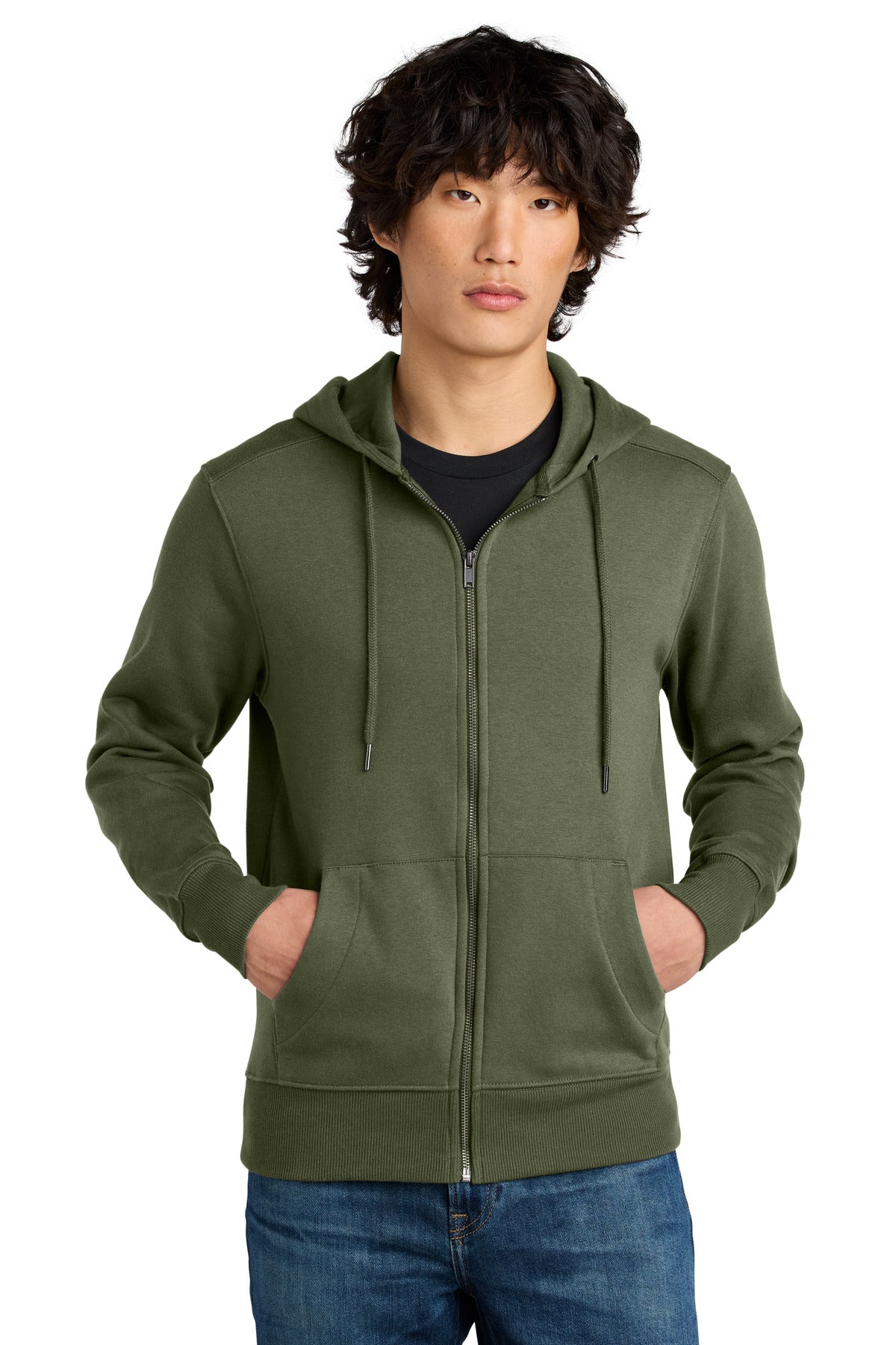 District ? Perfect Weight ? Fleece Full-Zip Hoodie DT11
