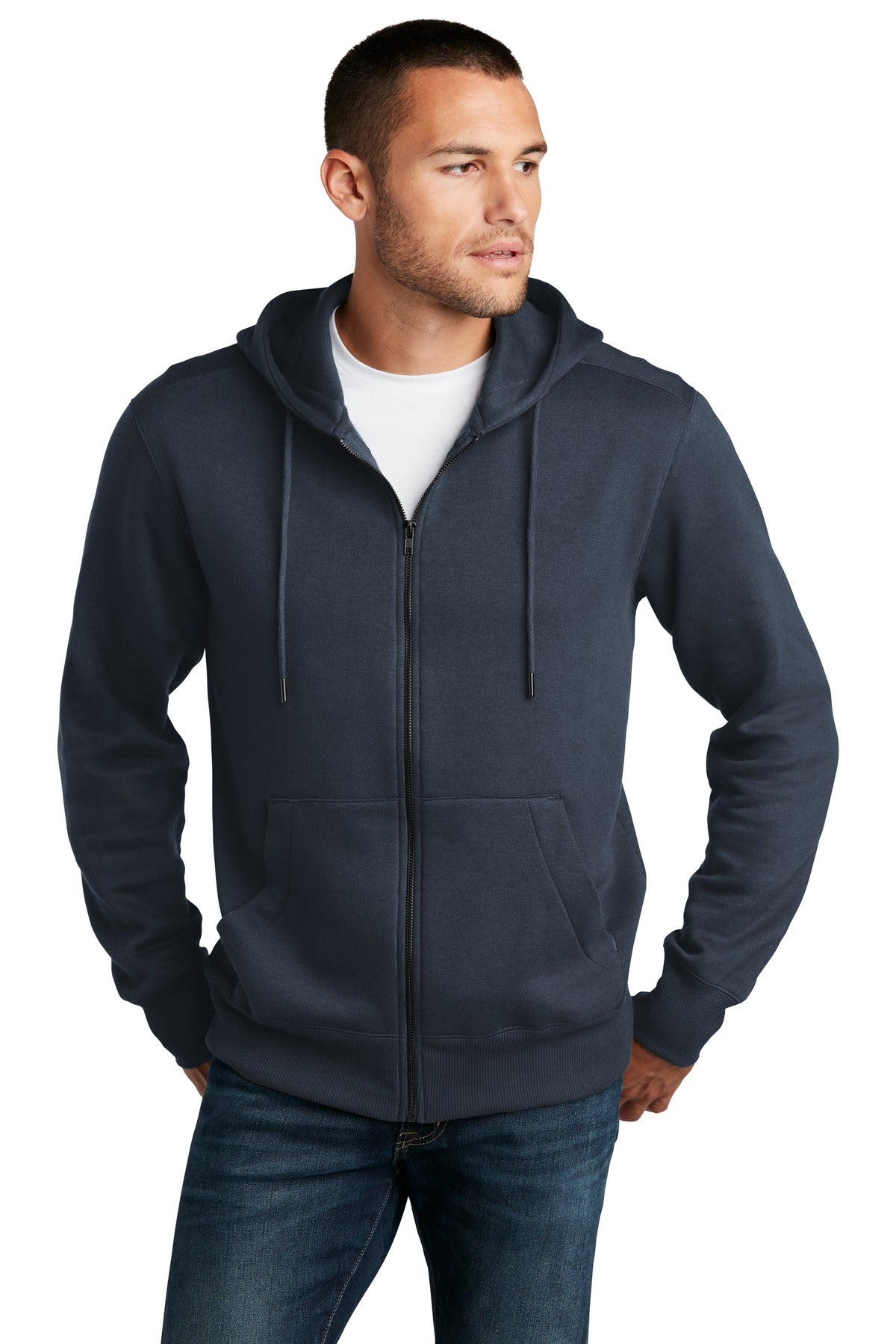 District ? Perfect Weight ? Fleece Full-Zip Hoodie DT11