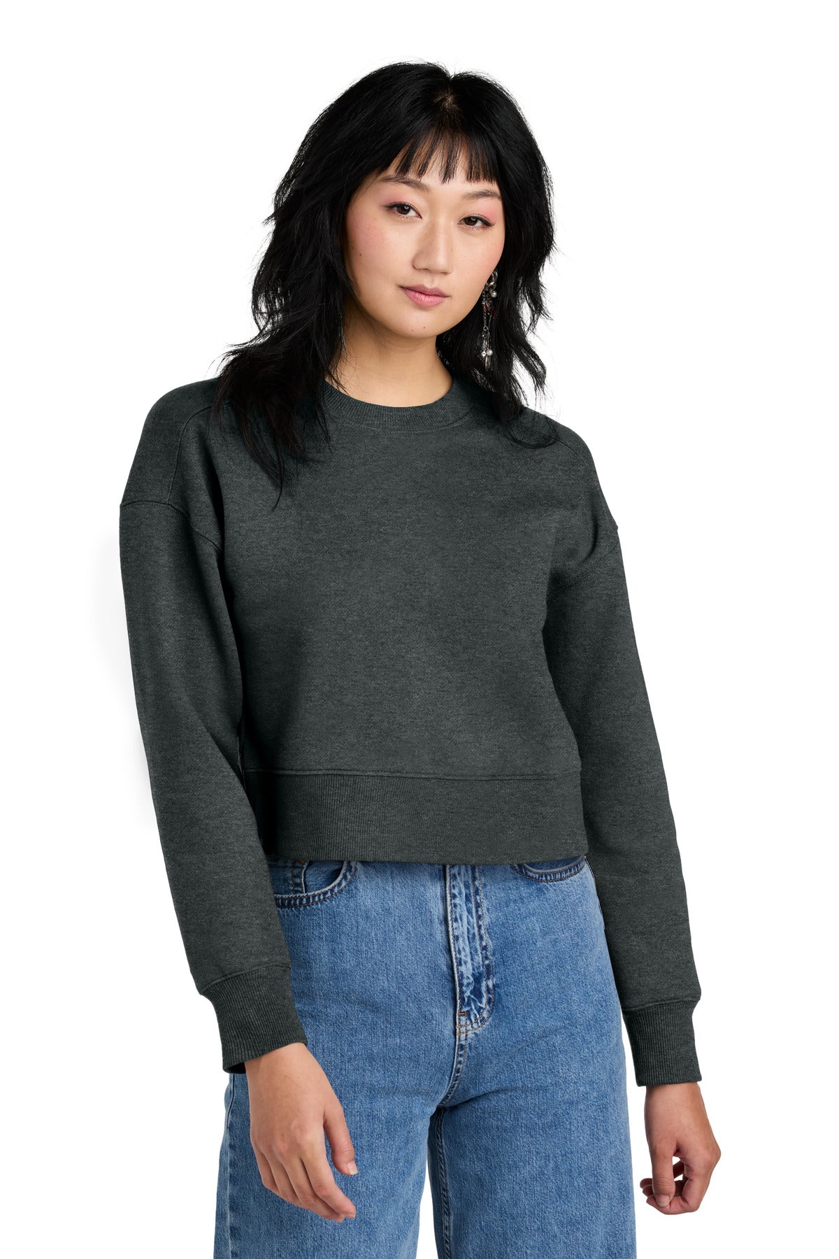 District ? Women's Perfect Weight ? Fleece Cropped Crew