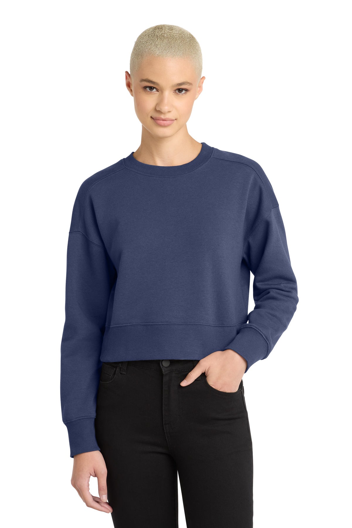 District ® Women's Perfect Weight ® Fleece Cropped Crew