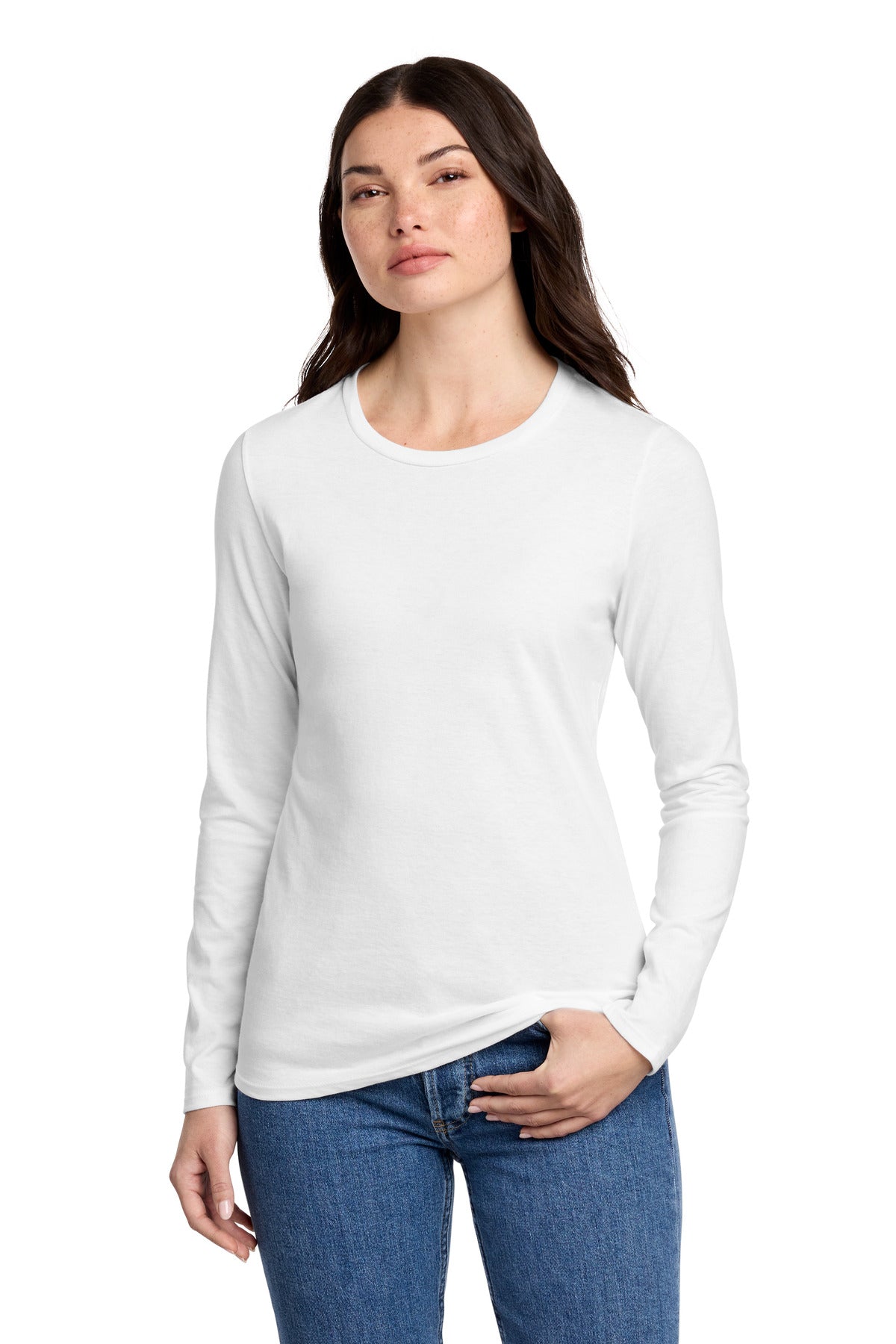 District® Women's Perfect Blend® CVC Long Sleeve Tee