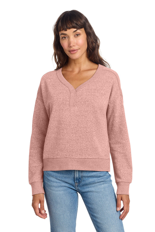 District® Women's Perfect Tri® Fleece V-Neck Sweatshirt