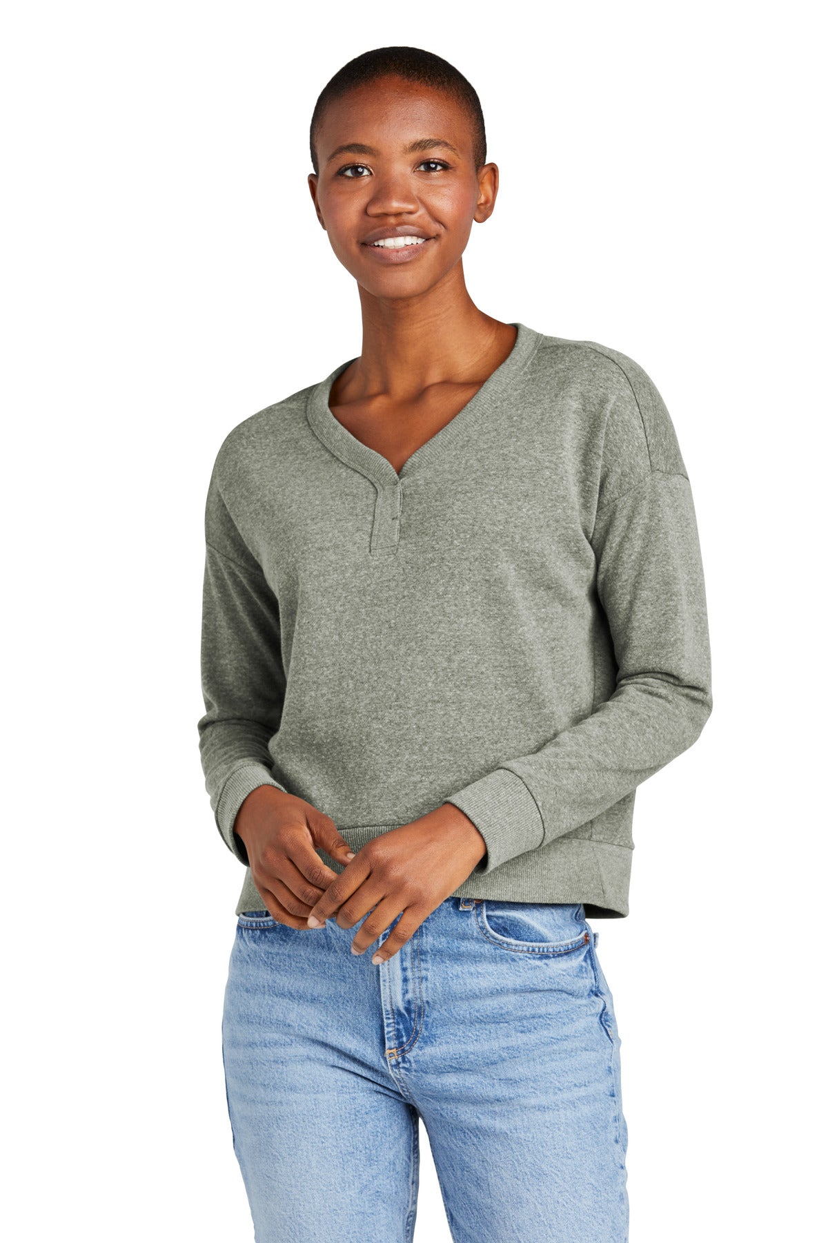 District? Women's Perfect Tri? Fleece V-Neck Sweatshirt