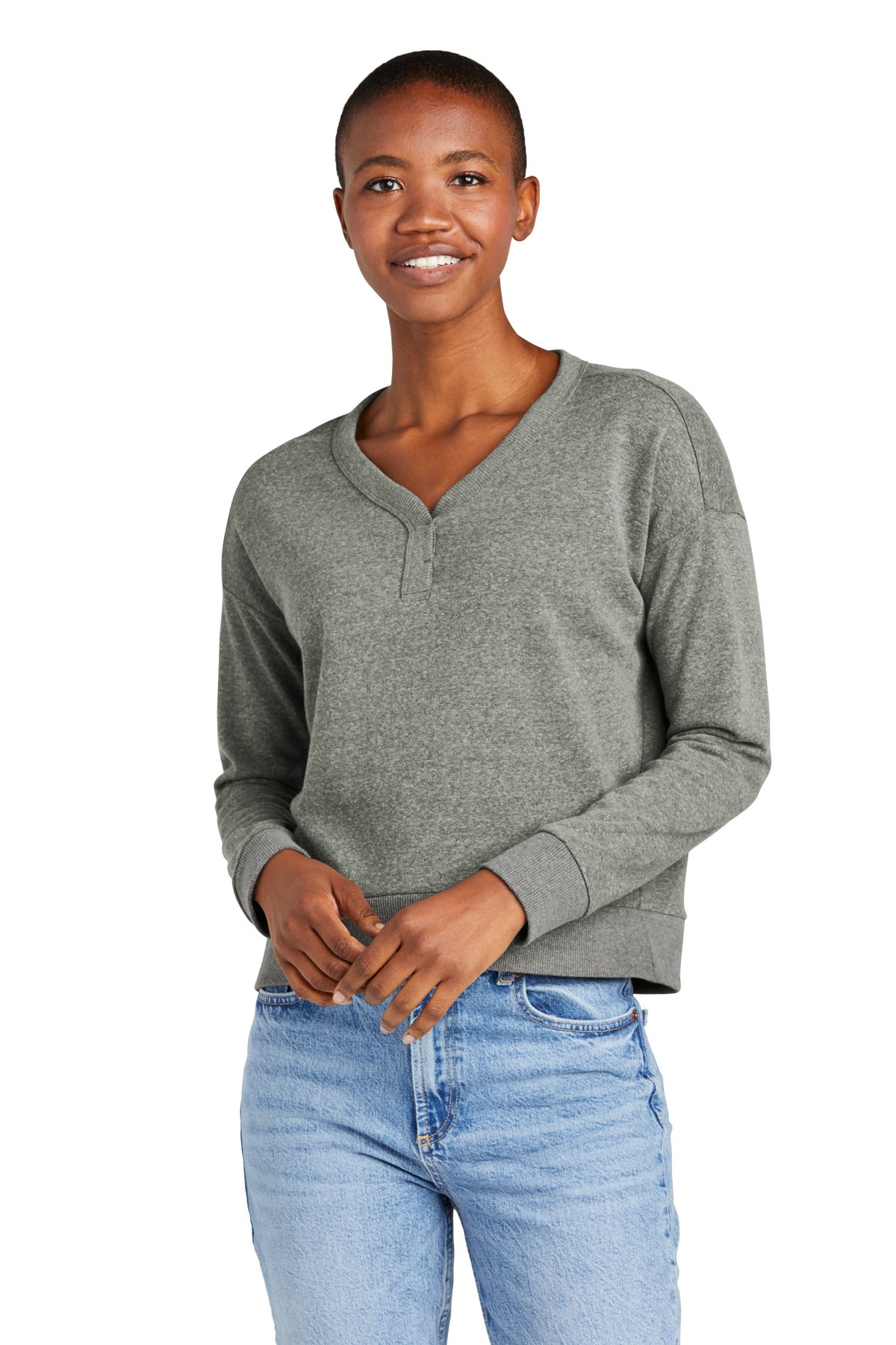 District? Women's Perfect Tri? Fleece V-Neck Sweatshirt
