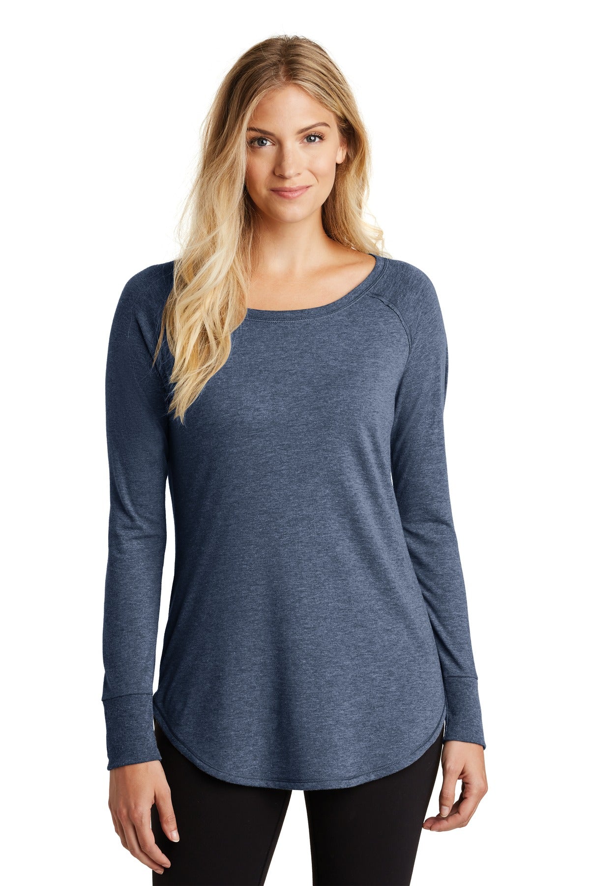 District ? Women's Perfect Tri ? Long Sleeve Tunic Tee.