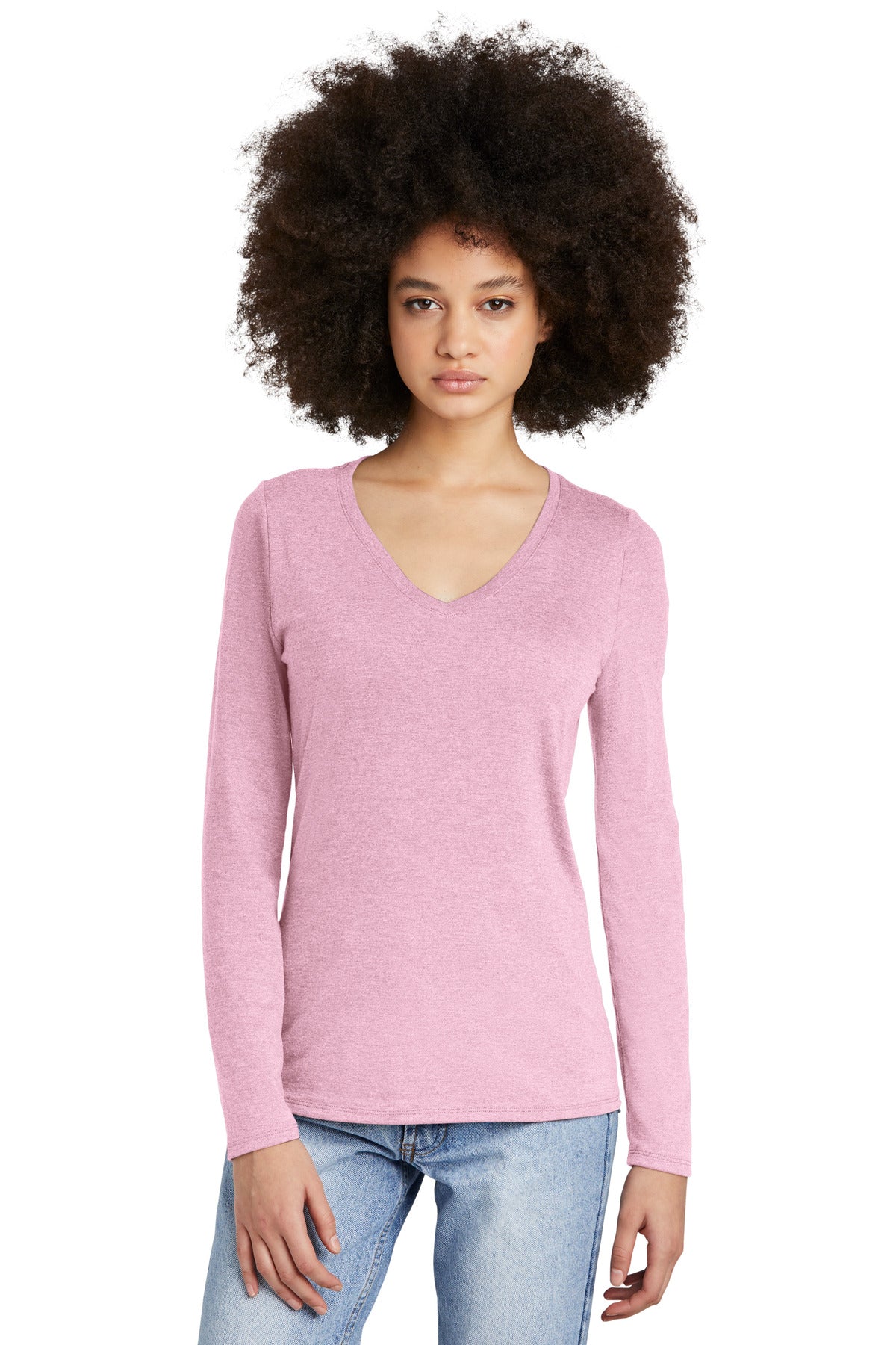 District? Women's Perfect Tri? Long Sleeve V-Neck Tee D