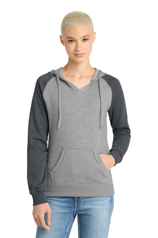 District® Women's Lightweight Fleece Raglan Hoodie