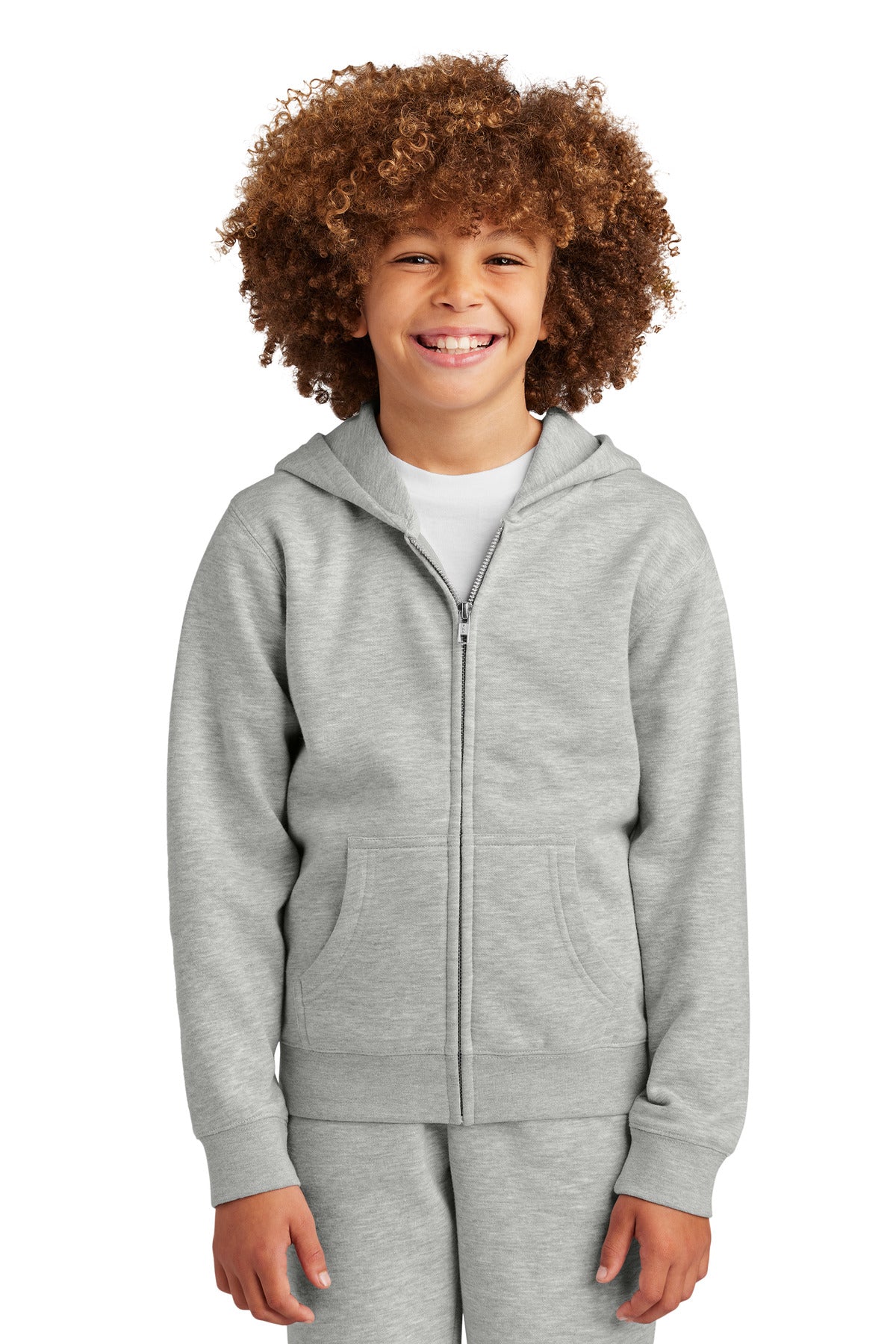 District? Youth V.I.T.? Fleece Full-Zip Hoodie DT6102Y